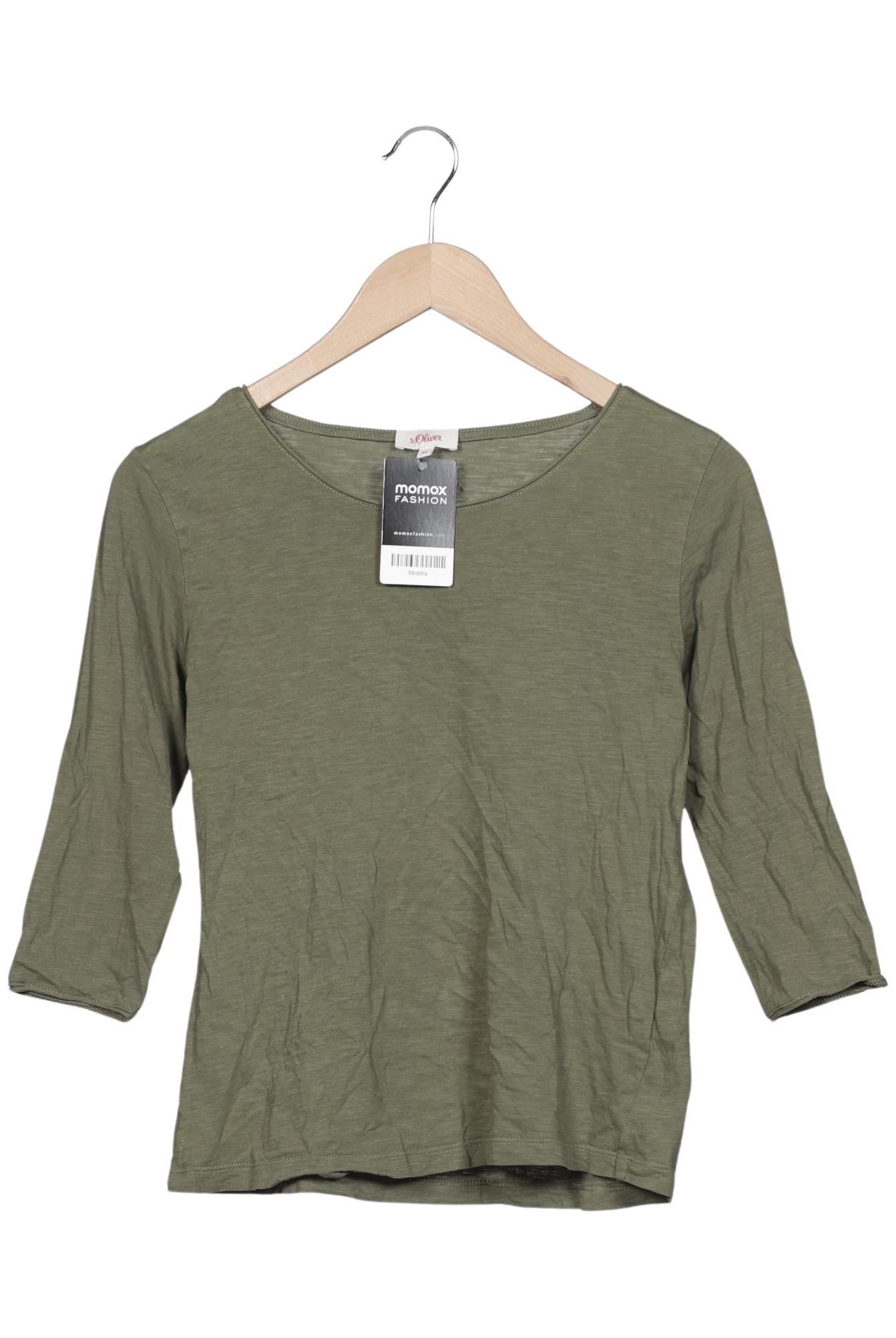 

s.Oliver Damen Langarmshirt, grün, Gr. 34