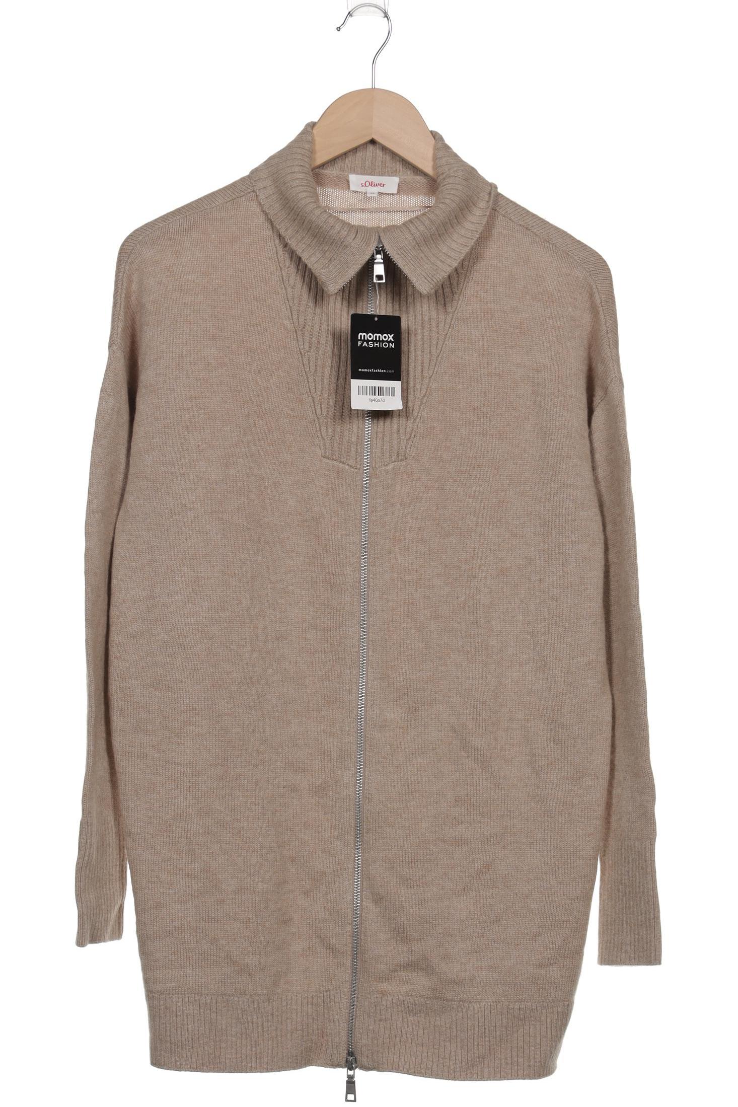 

s.Oliver Damen Strickjacke, beige, Gr. 36