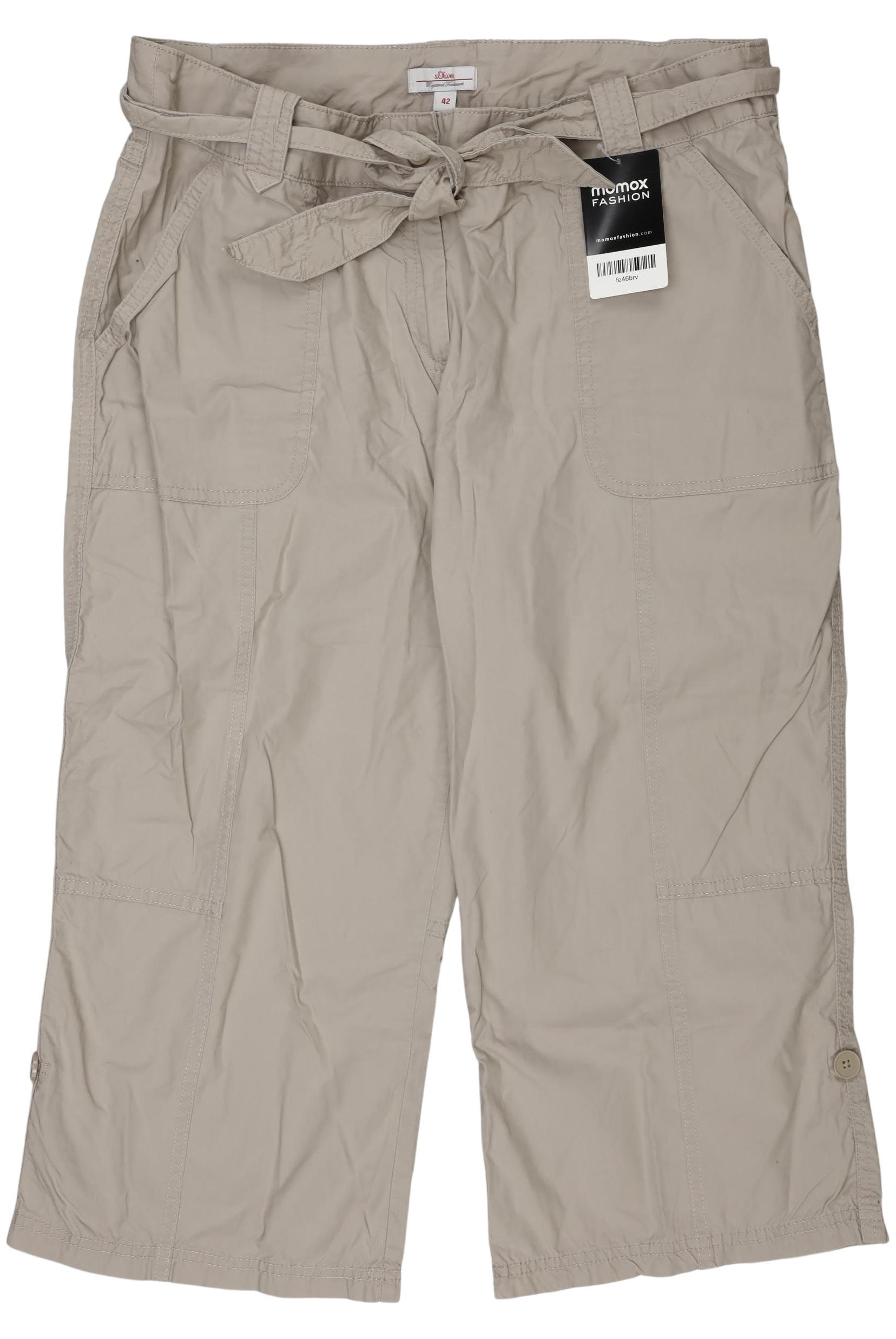 

s.Oliver Damen Stoffhose, beige, Gr. 42