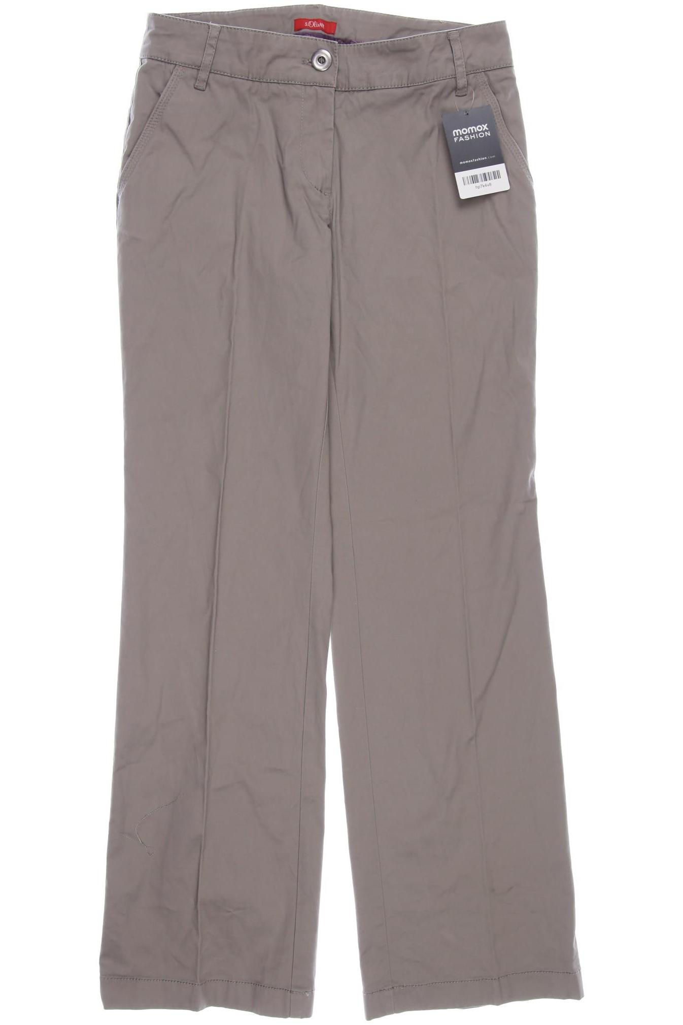 

s.Oliver Damen Stoffhose, beige, Gr. 28