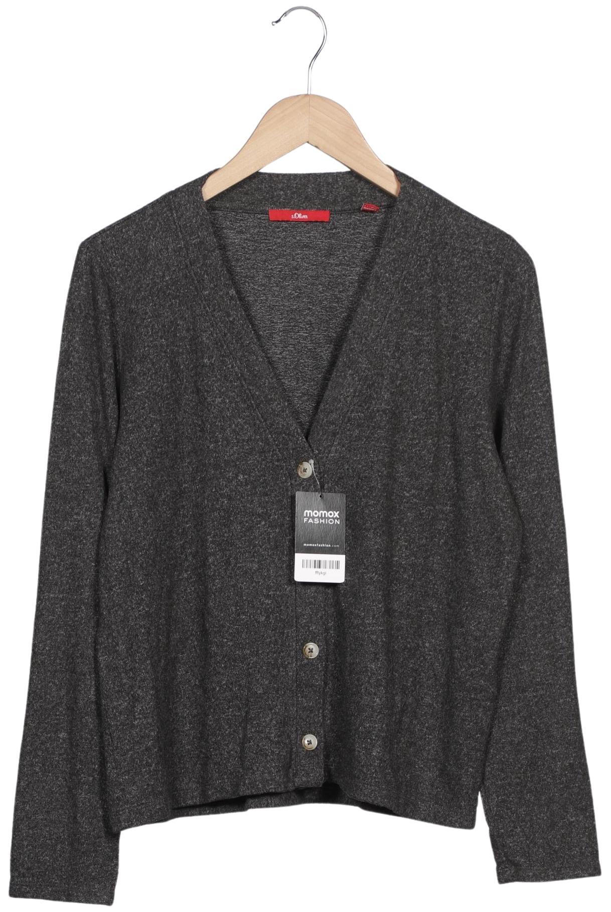 

s.Oliver Damen Strickjacke, grau, Gr. 40