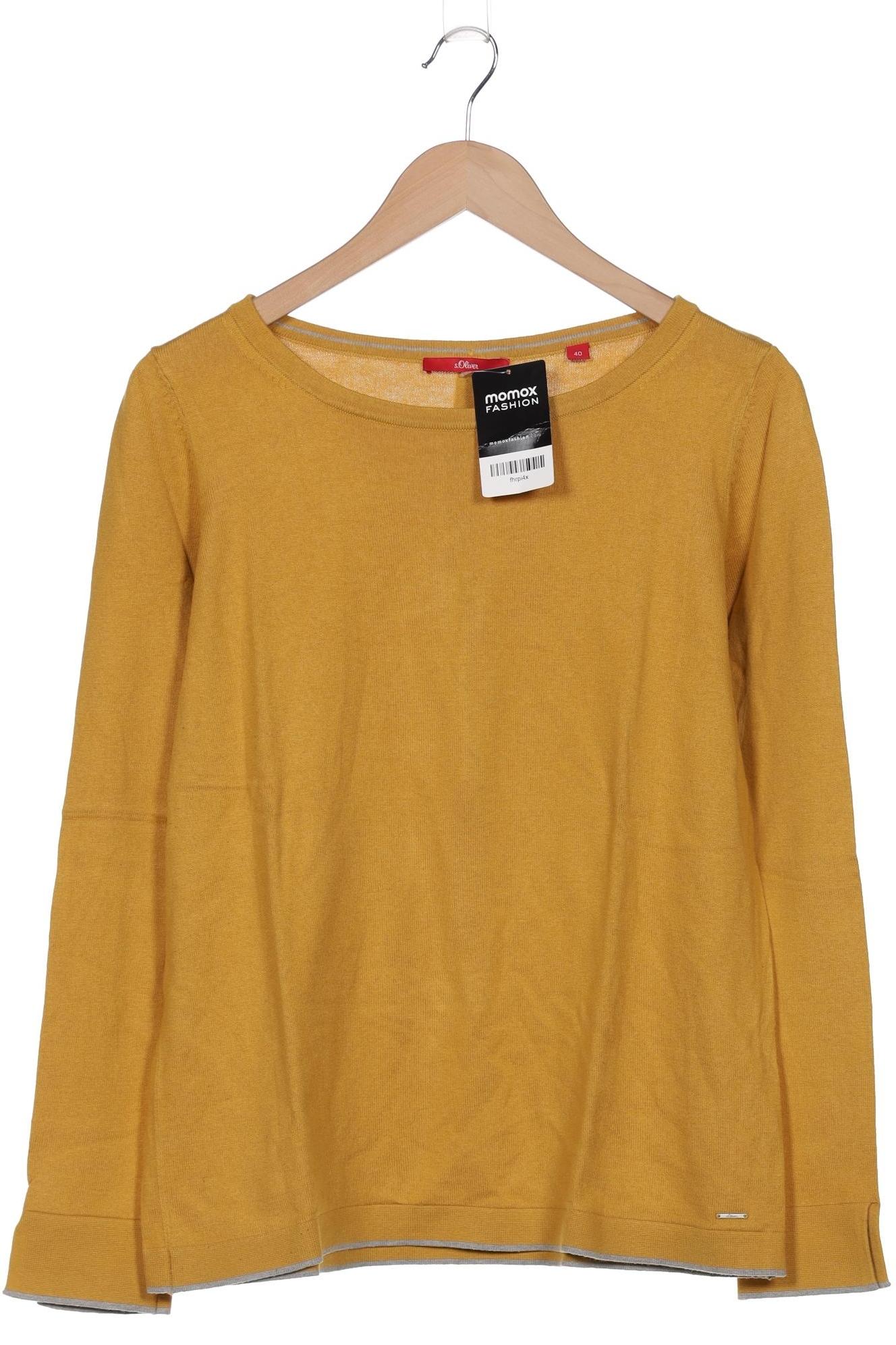 

s.Oliver Damen Pullover, gelb, Gr. 40
