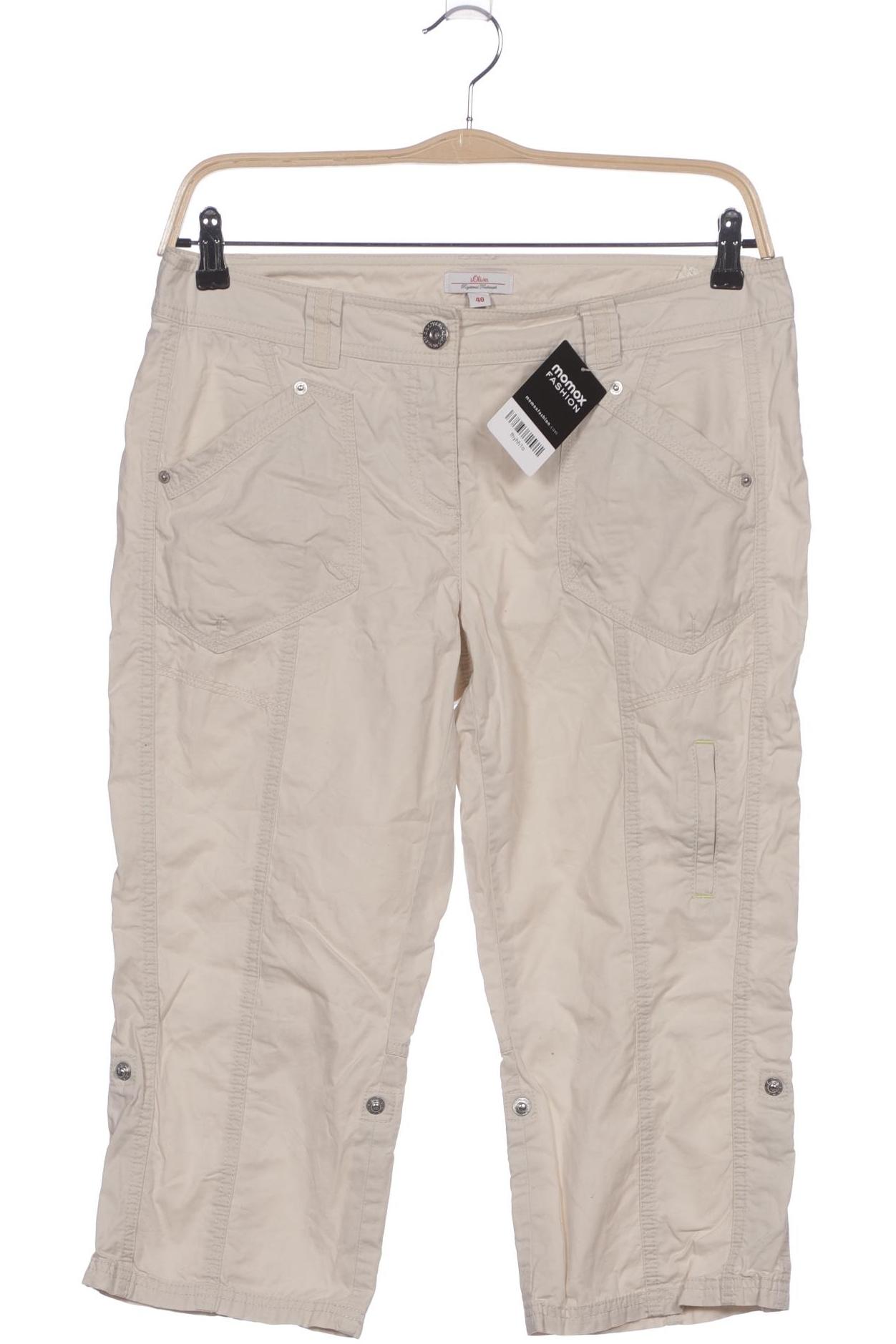 

s.Oliver Damen Stoffhose, cremeweiß, Gr. 40