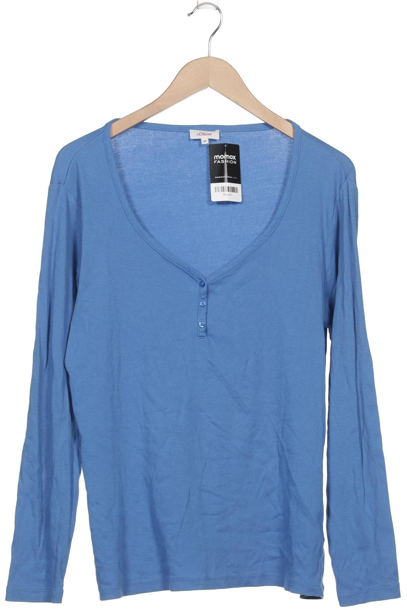 

s.Oliver Damen Langarmshirt, blau, Gr. 48