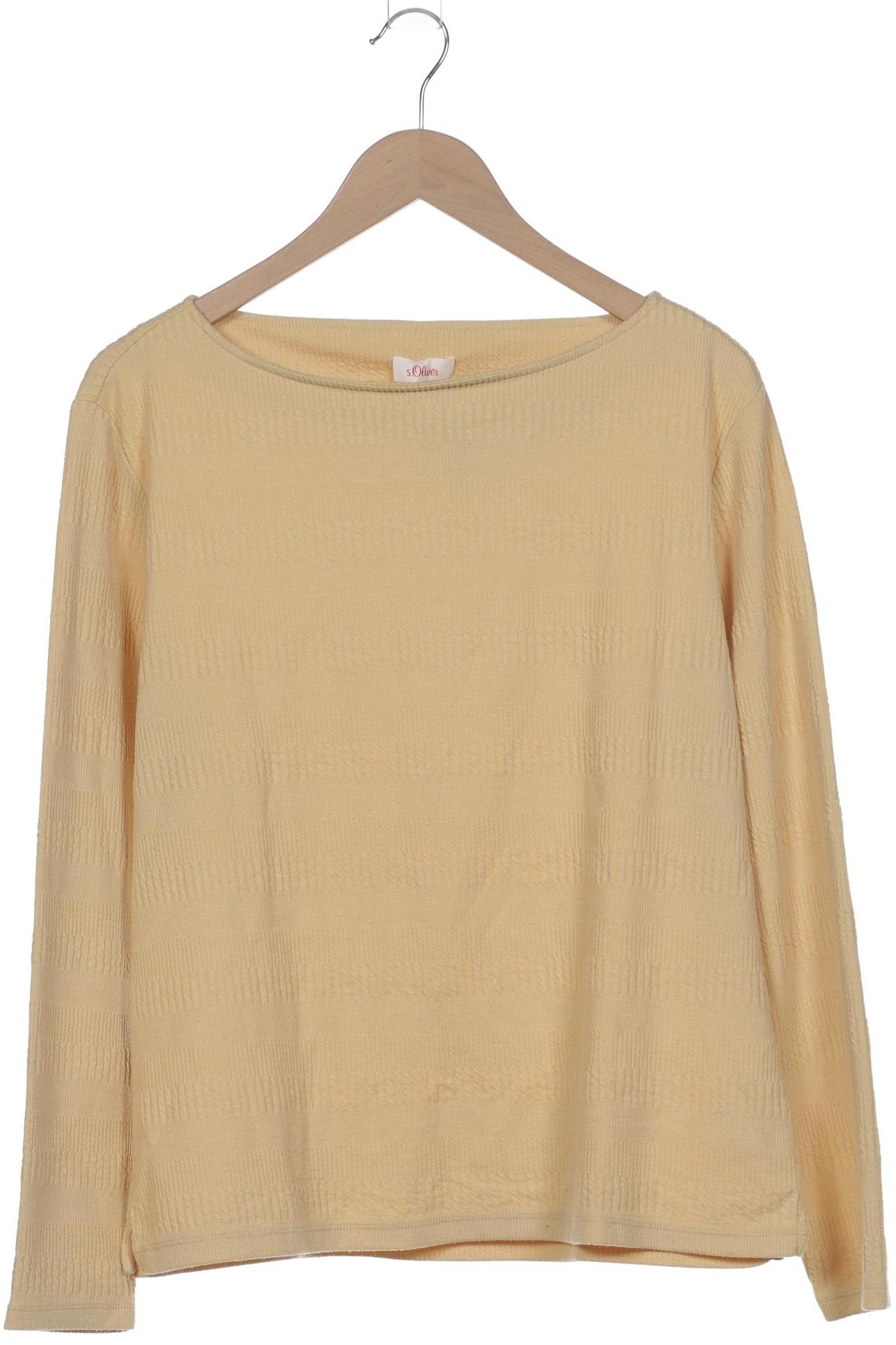 

s.Oliver Damen Langarmshirt, gelb, Gr. 42