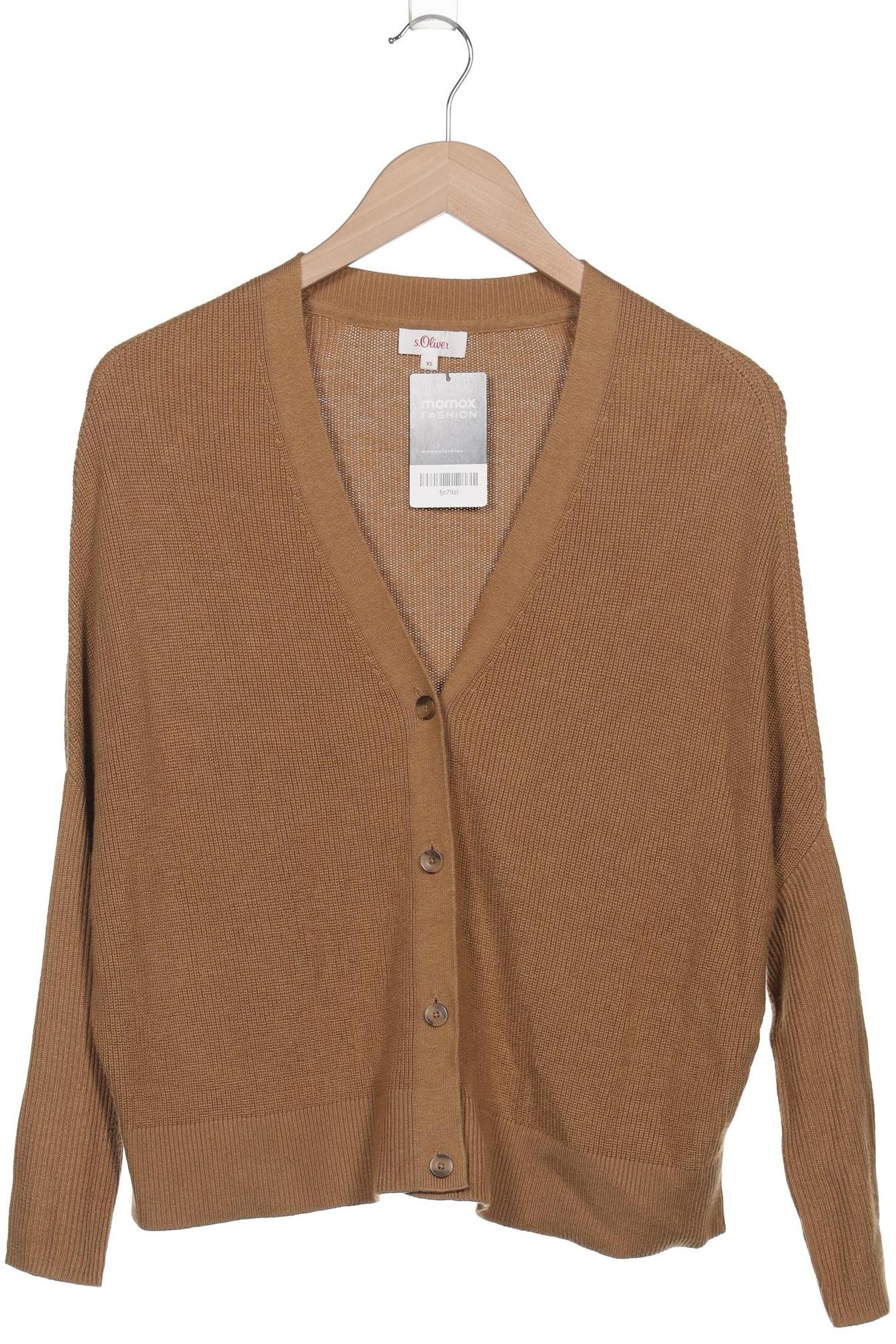 

s.Oliver Damen Strickjacke, braun, Gr. 34