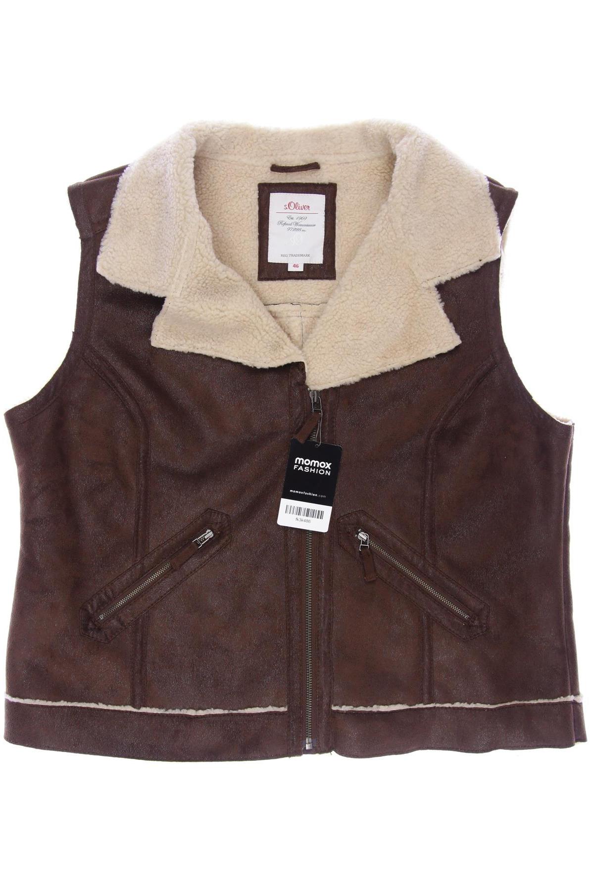 

s.Oliver Damen Weste, braun, Gr. 46