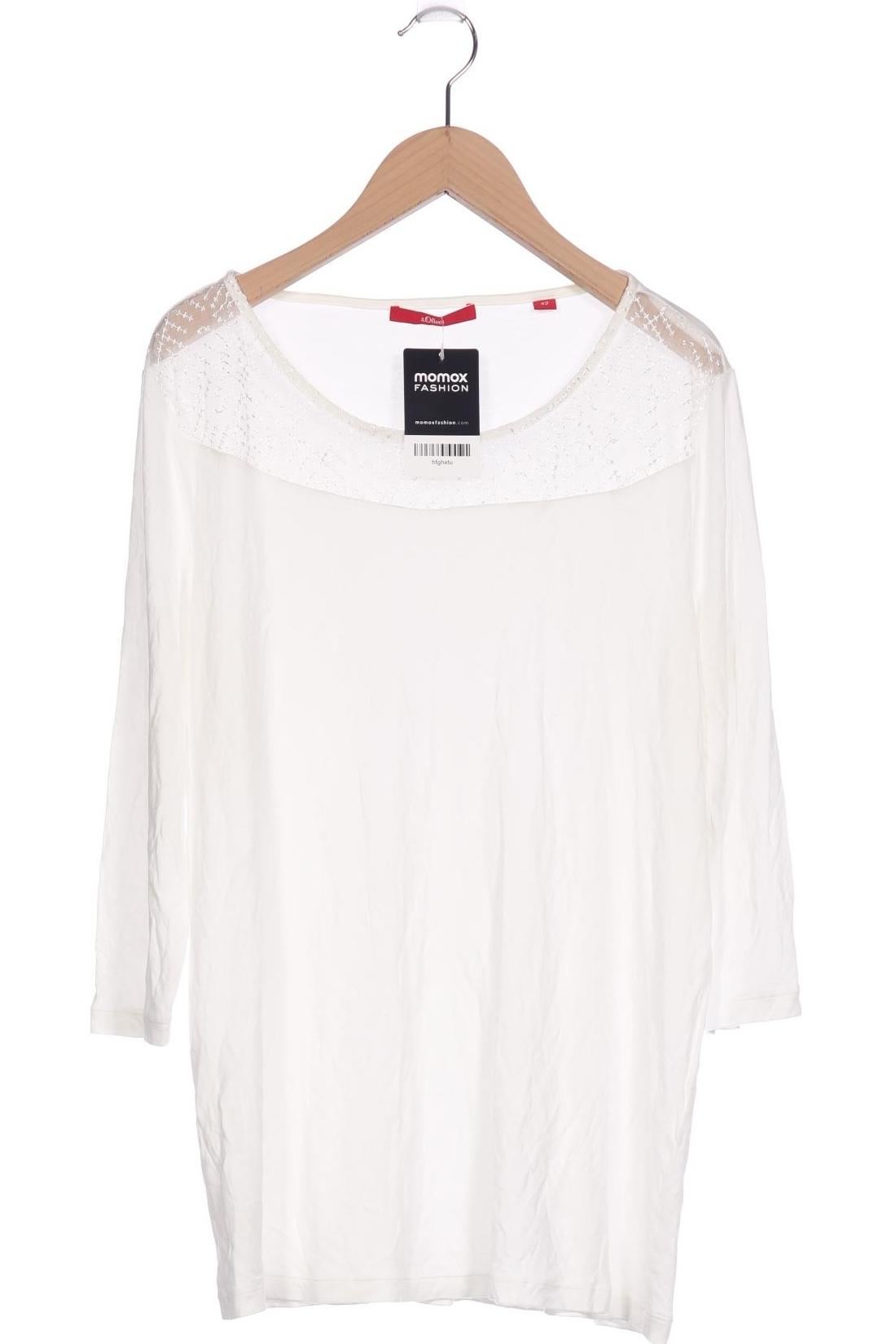 

s.Oliver Damen Langarmshirt, weiß, Gr. 42
