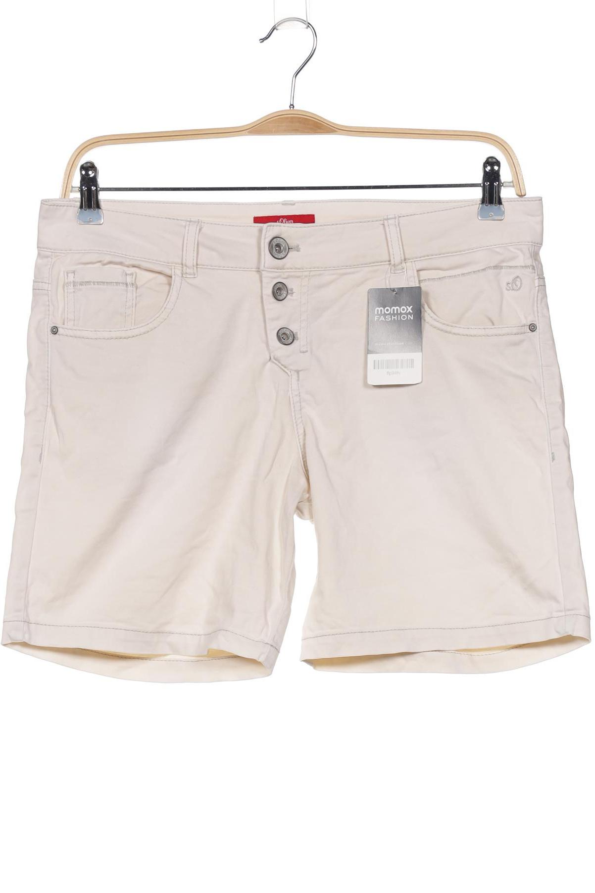 

s.Oliver Damen Shorts, cremeweiß