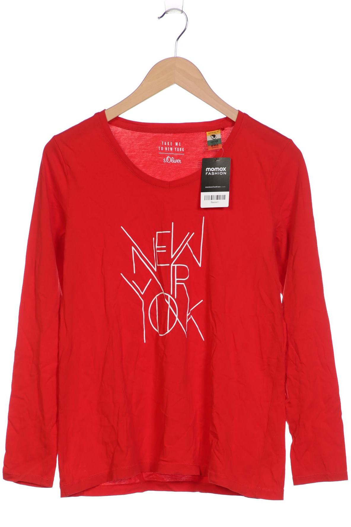 

s.Oliver Damen Langarmshirt, rot, Gr. 40