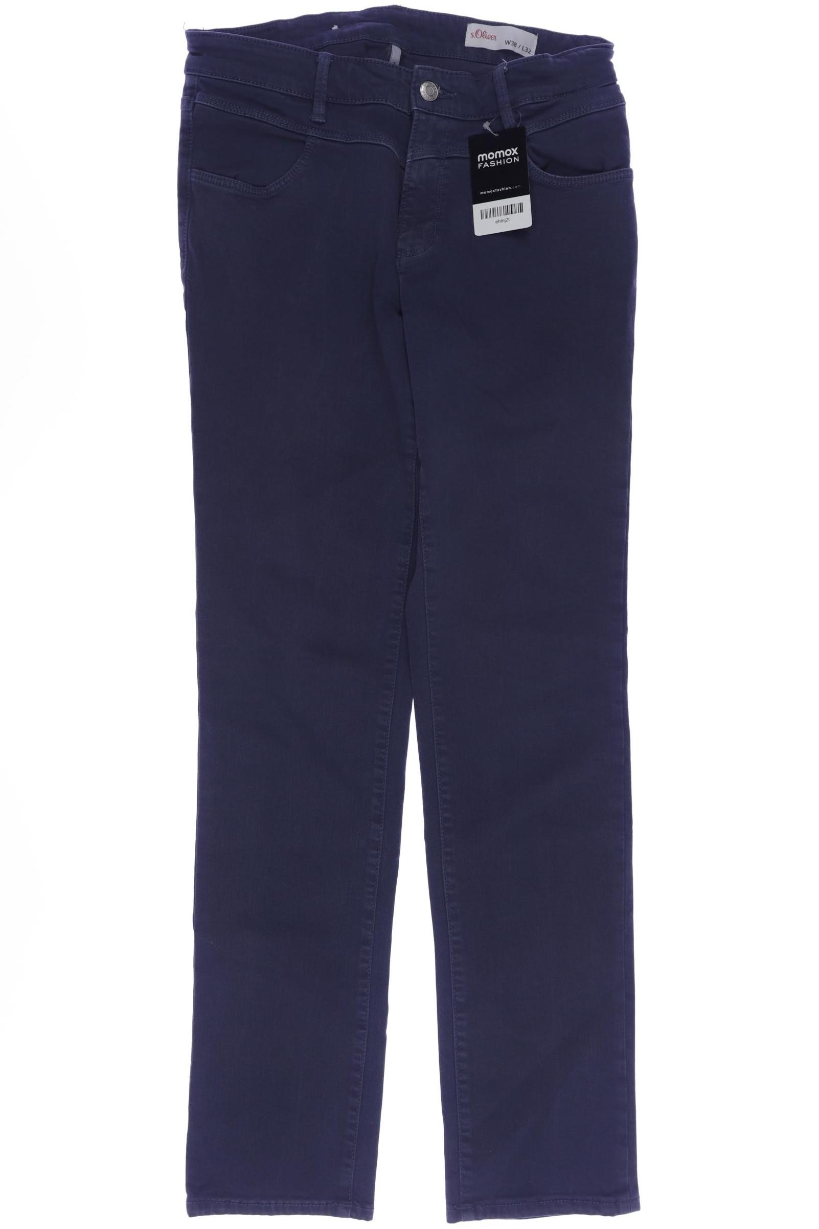 

s.Oliver Damen Stoffhose, blau, Gr. 38