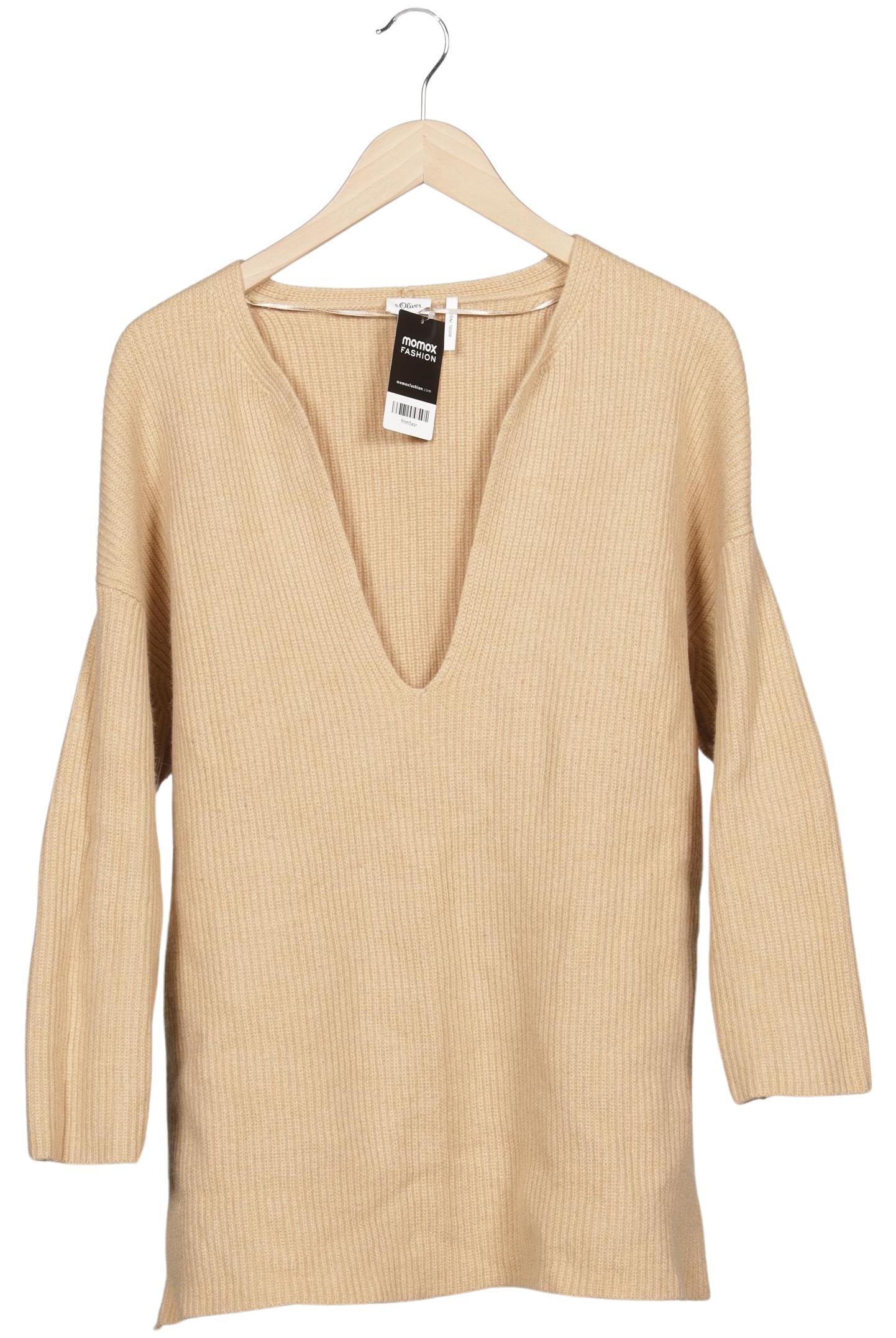 

s.Oliver Damen Pullover, beige, Gr. 42