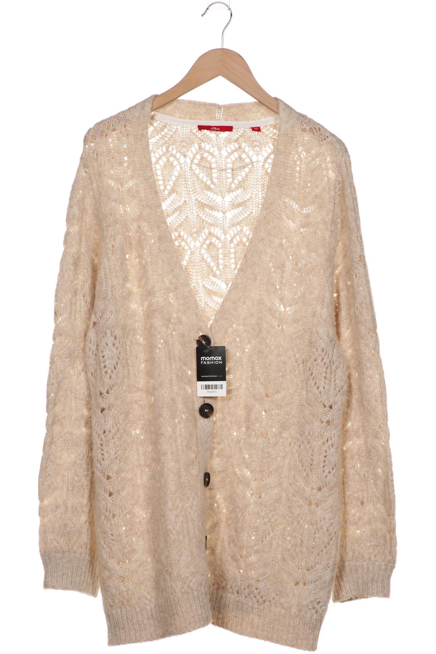 

s.Oliver Damen Strickjacke, cremeweiß, Gr. 46