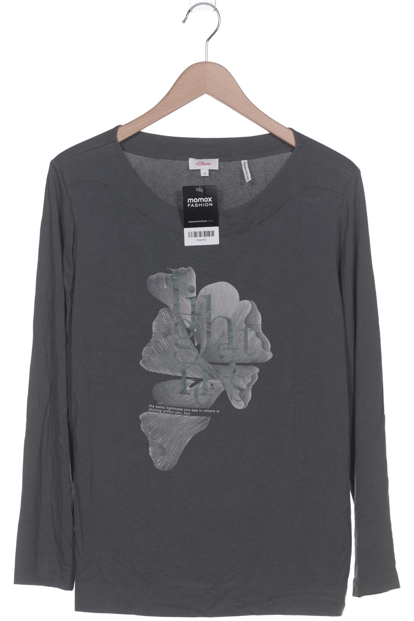 

s.Oliver Damen Langarmshirt, grün, Gr. 42