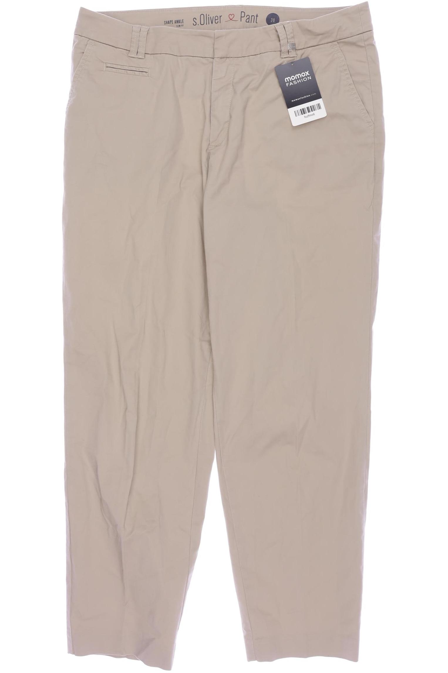 

s.Oliver Damen Stoffhose, beige, Gr. 38