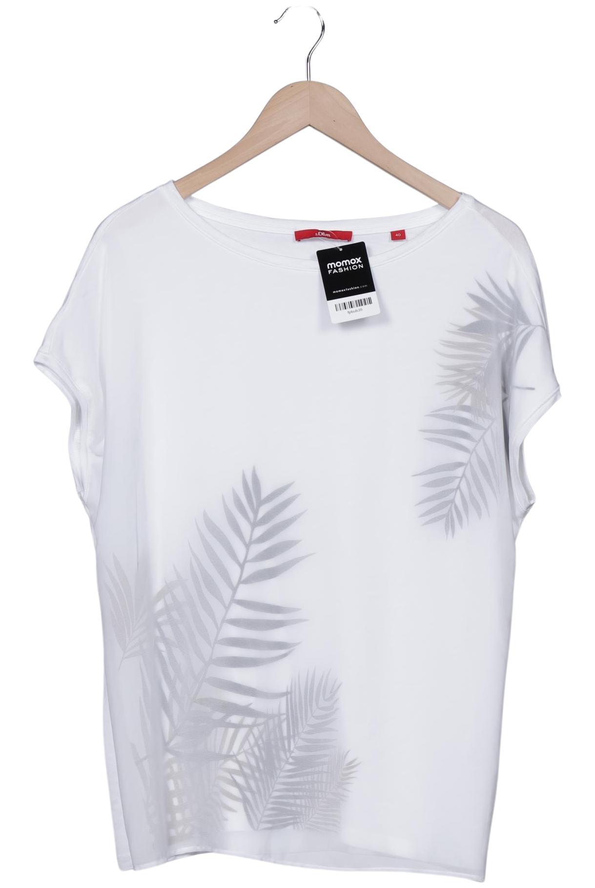 

s.Oliver Damen T-Shirt, weiß, Gr. 40