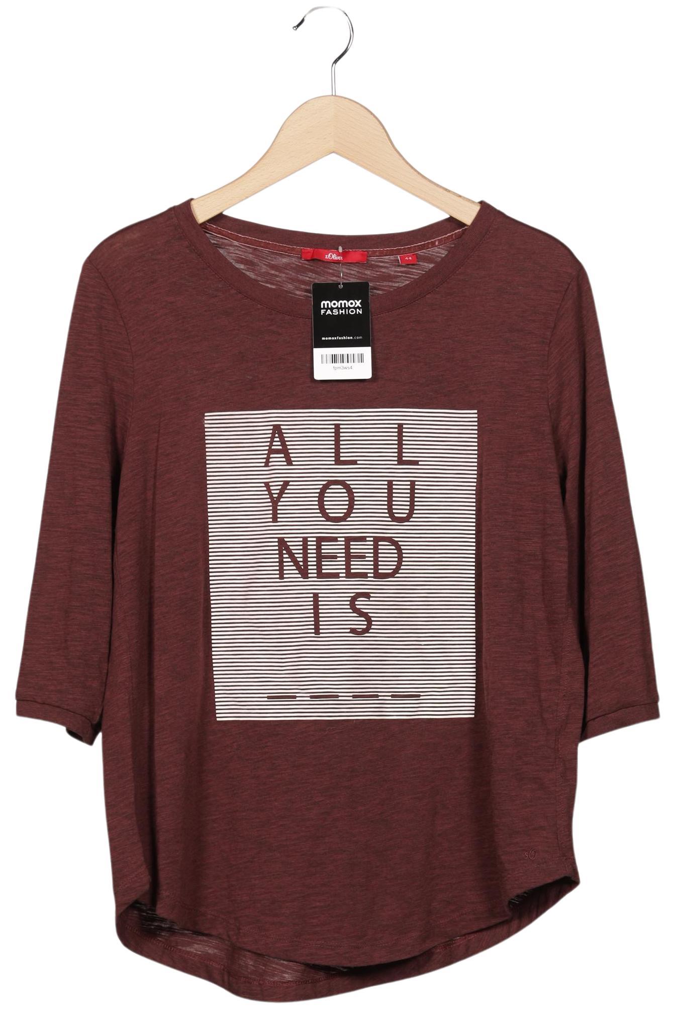 

s.Oliver Damen Langarmshirt, bordeaux, Gr. 44