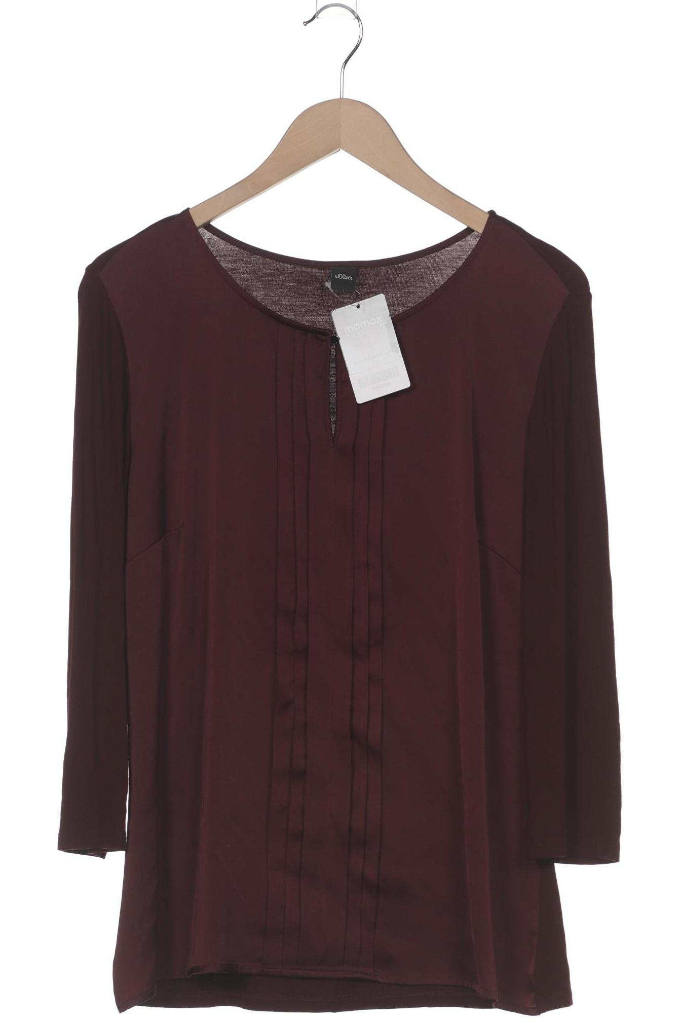 

s.Oliver Damen Langarmshirt, bordeaux, Gr. 42