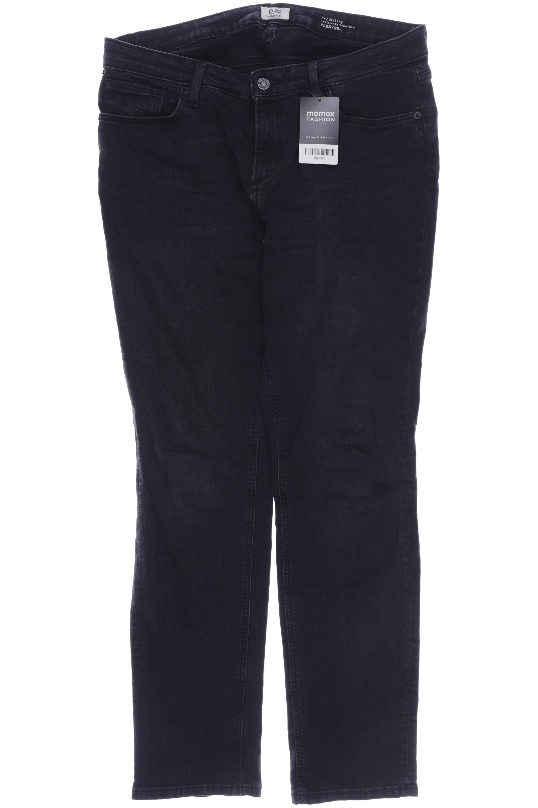 

s.Oliver Damen Jeans, schwarz