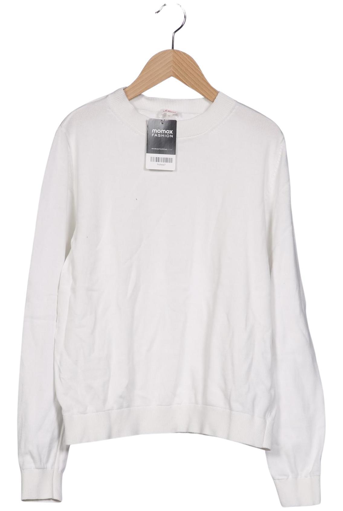

s.Oliver Damen Pullover, weiß, Gr. 40