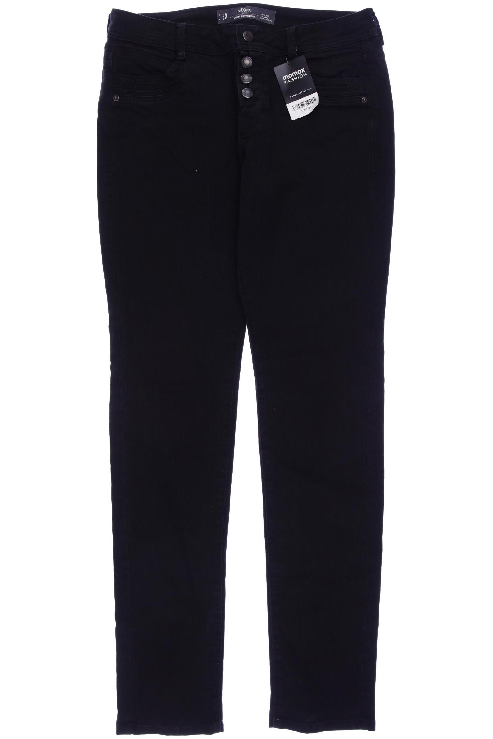 

s.Oliver Damen Jeans, schwarz, Gr. 38