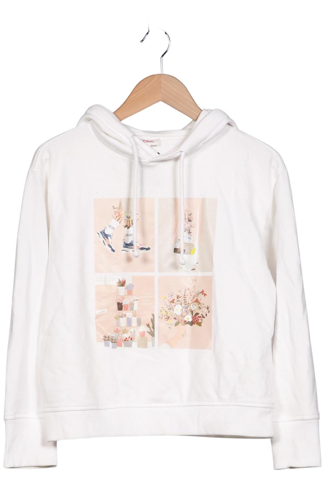 

s.Oliver Damen Kapuzenpullover, weiß, Gr. 34