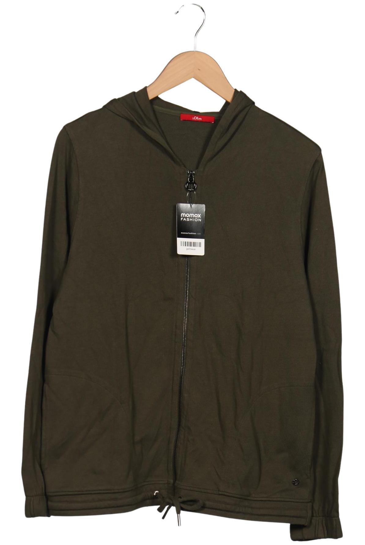 

s.Oliver Damen Kapuzenpullover, grün, Gr. 42