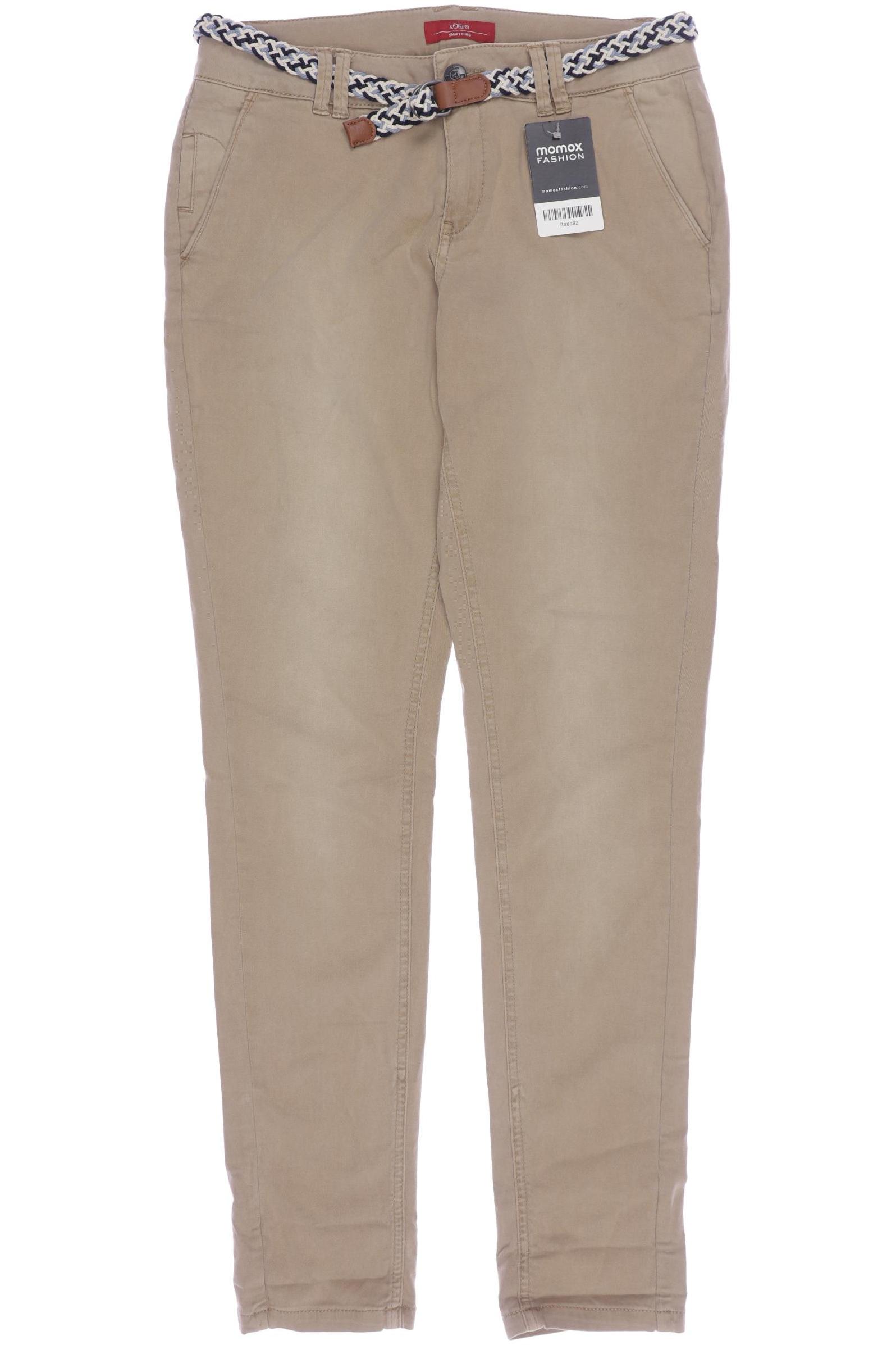 

s.Oliver Damen Stoffhose, beige, Gr. 34