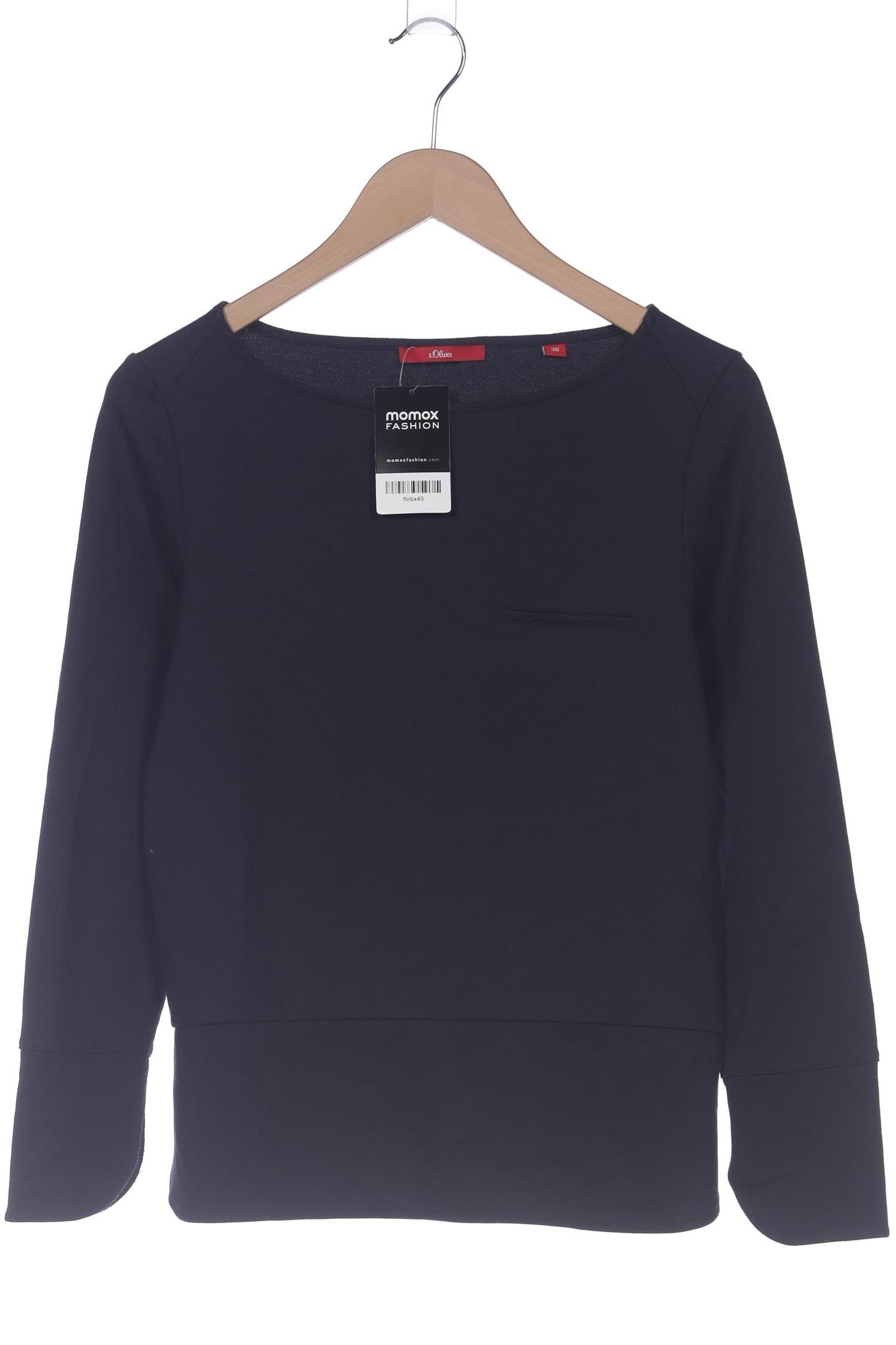

s.Oliver Damen Langarmshirt, marineblau, Gr. 36