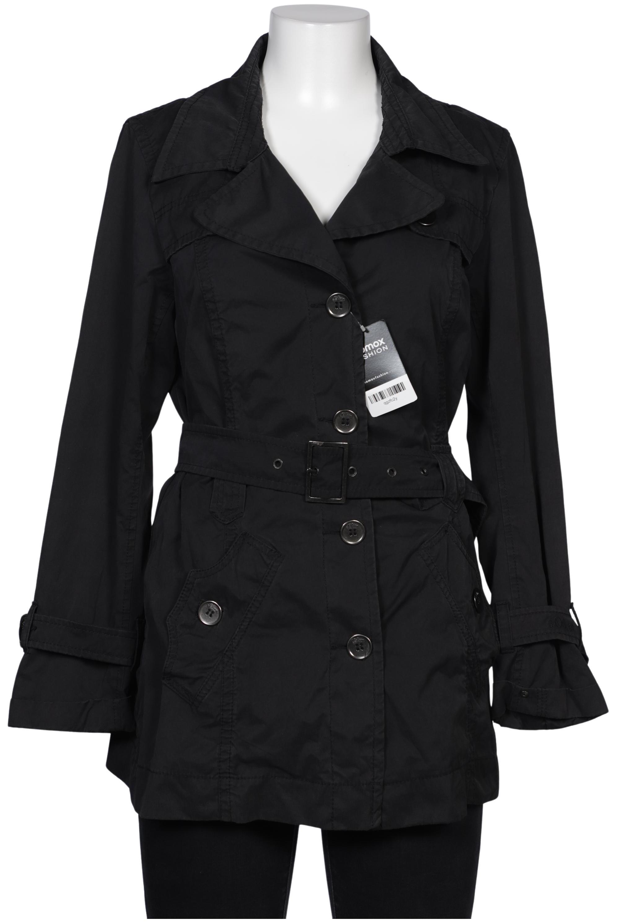 

s.Oliver Damen Mantel, schwarz, Gr. 40