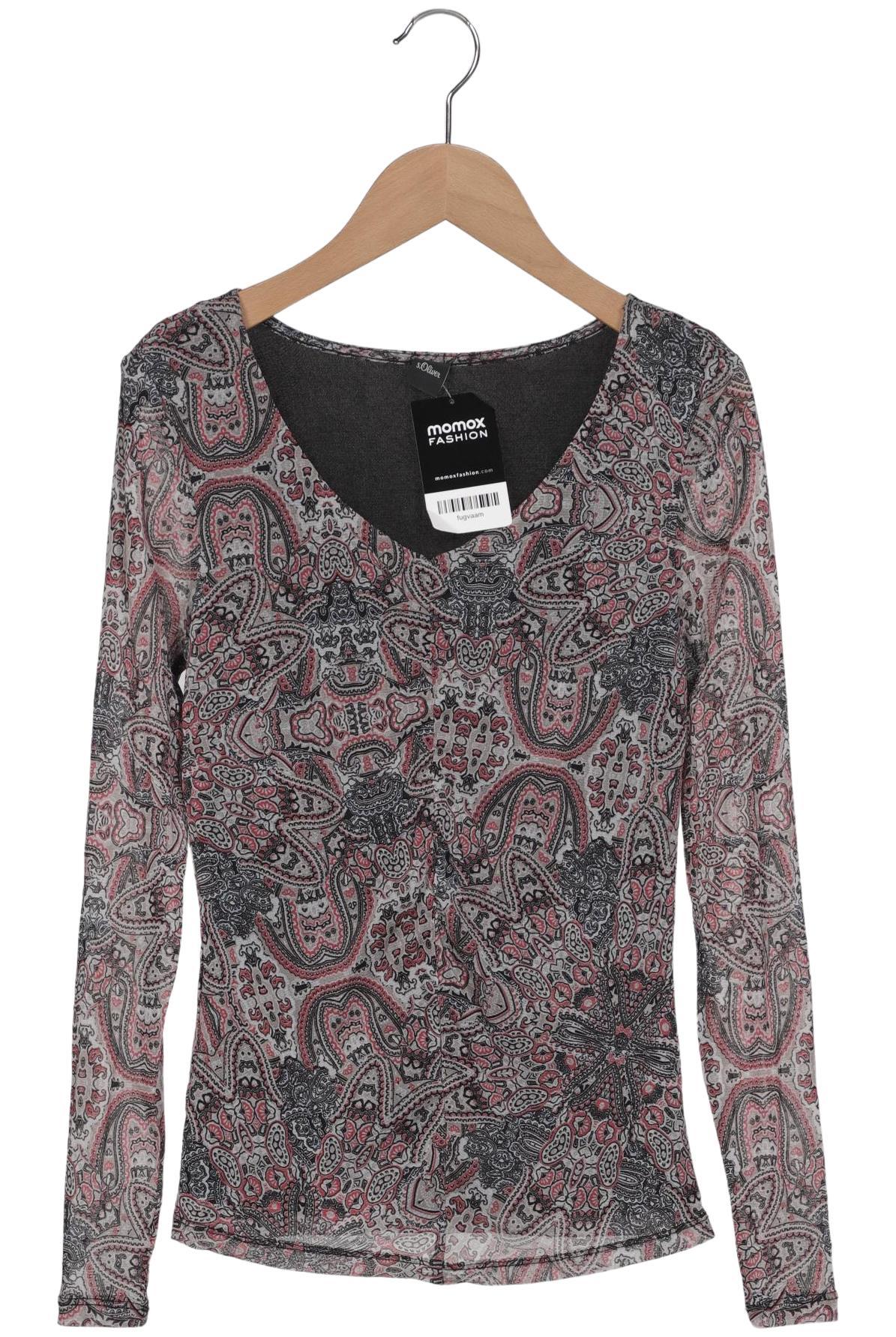 

s.Oliver Damen Langarmshirt, mehrfarbig, Gr. 34