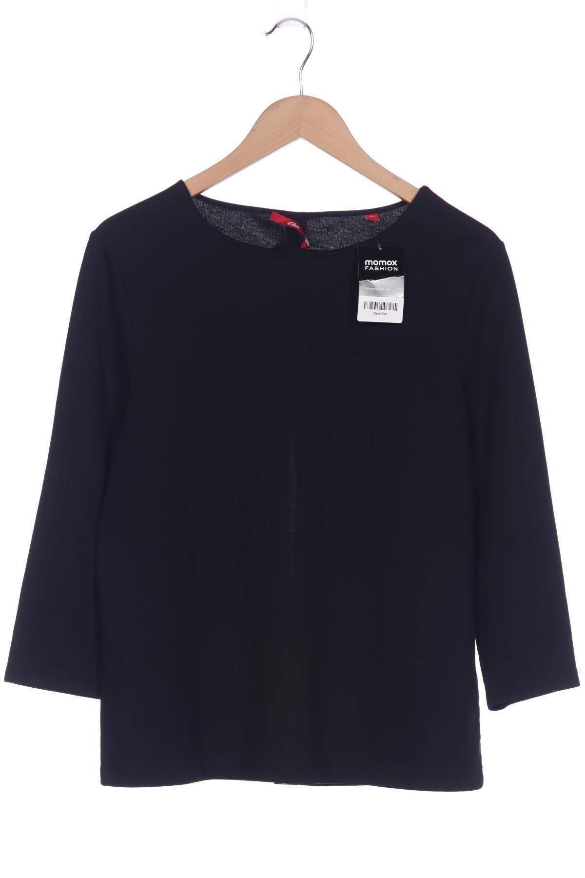 

s.Oliver Damen Langarmshirt, schwarz, Gr. 42