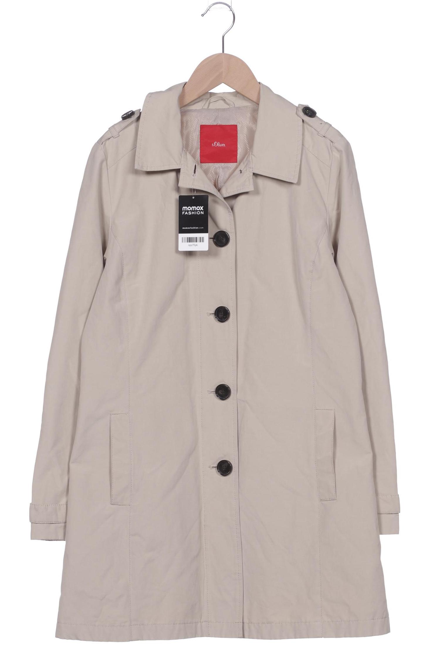 

s.Oliver Damen Mantel, beige, Gr. 38