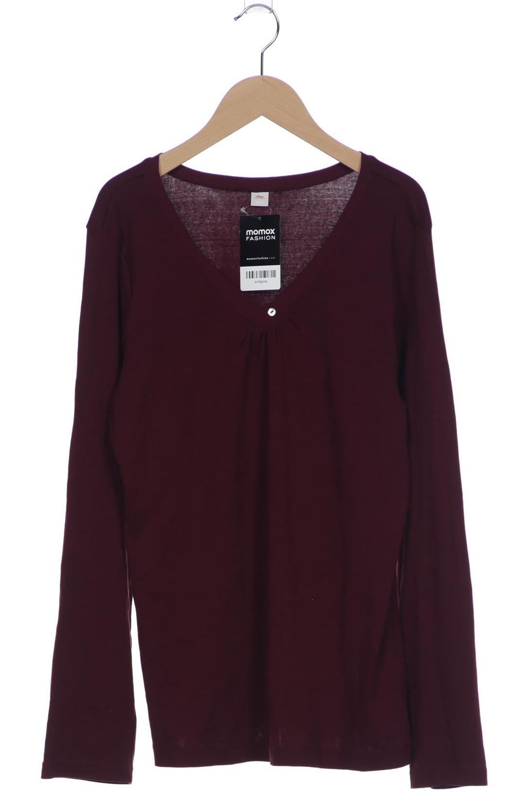 

s.Oliver Damen Langarmshirt, bordeaux, Gr. 44
