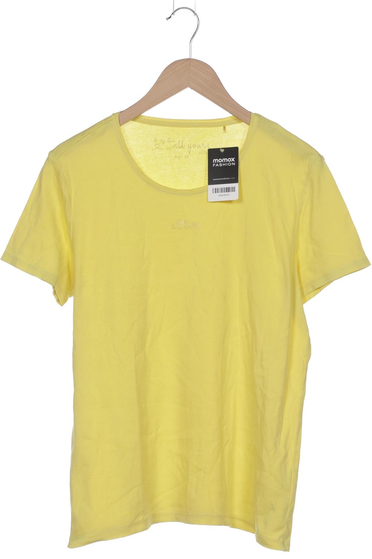 

s.Oliver Damen T-Shirt, gelb, Gr. 46
