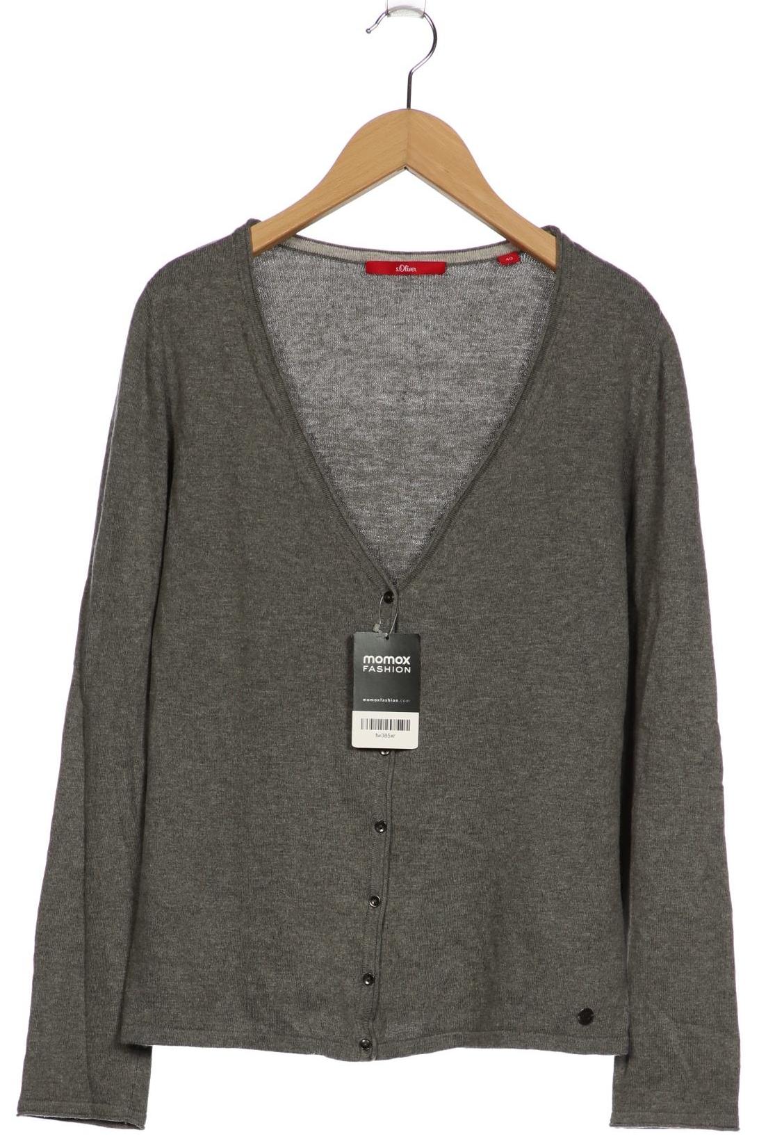 

s.Oliver Damen Strickjacke, grau, Gr. 40
