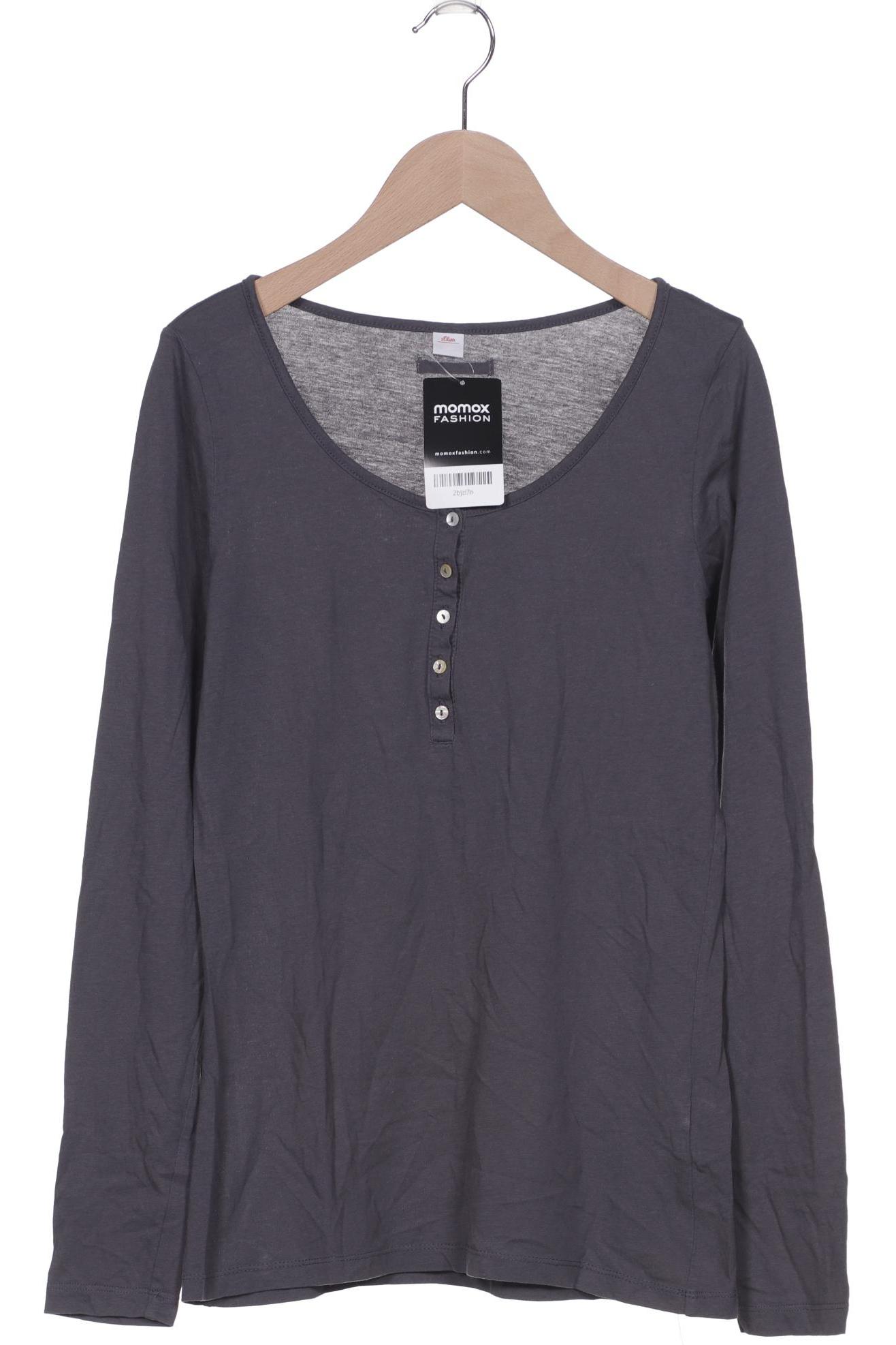 

s.Oliver Damen Langarmshirt, grau