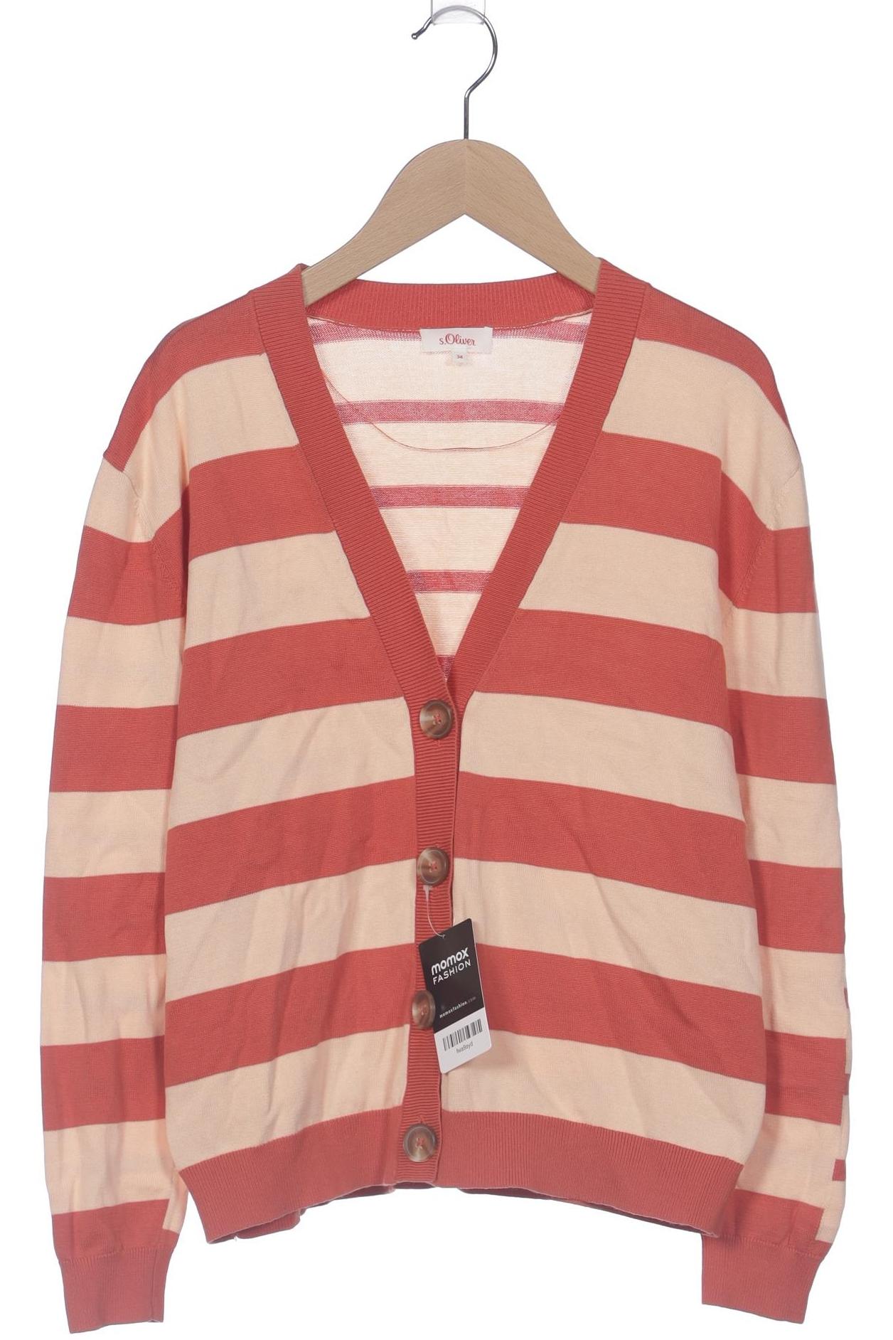 

s.Oliver Damen Strickjacke, orange, Gr. 34