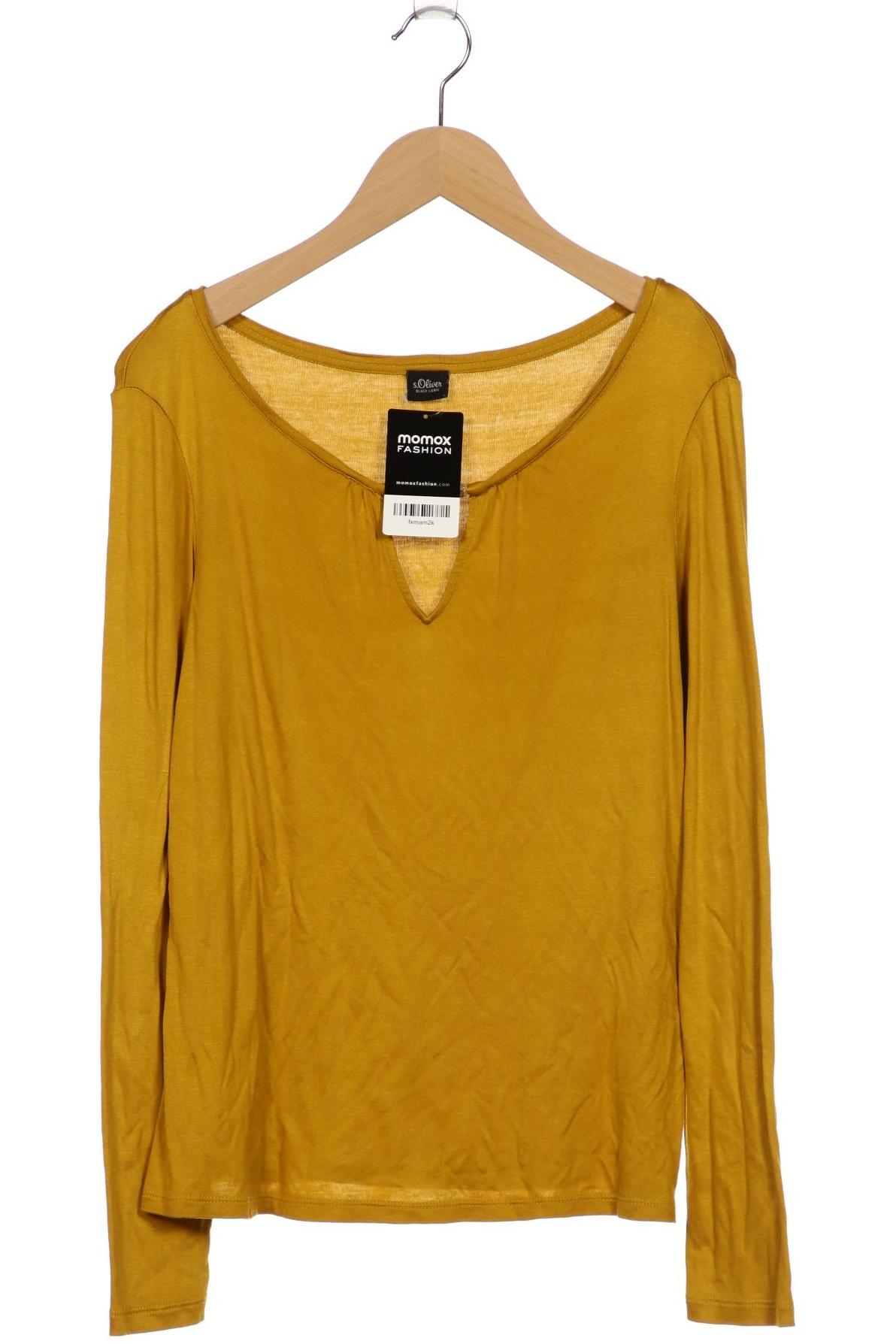 

s.Oliver Damen Langarmshirt, gelb, Gr. 38