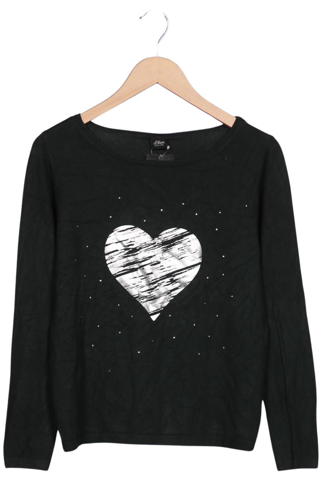 

s.Oliver Damen Pullover, schwarz, Gr. 38