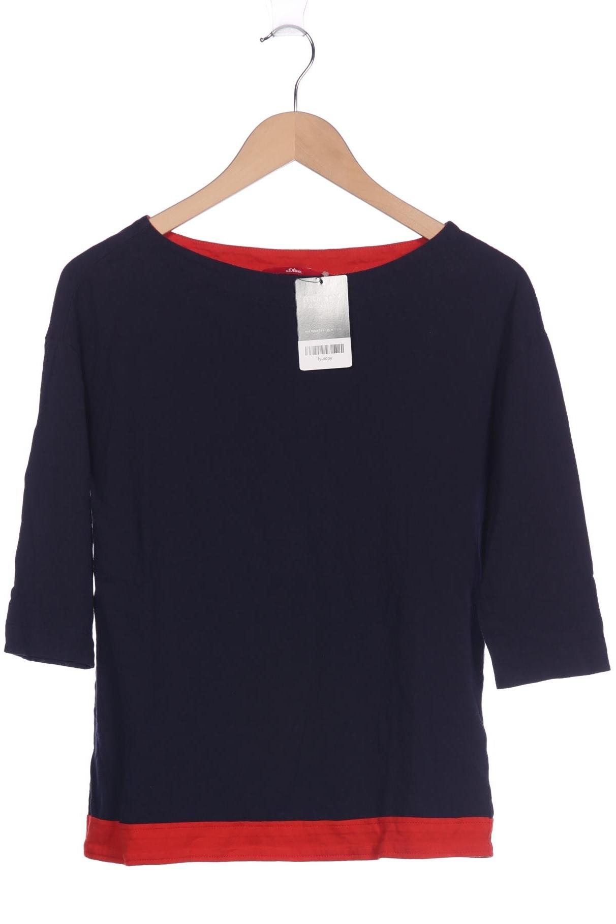 

s.Oliver Damen Langarmshirt, marineblau, Gr. 36