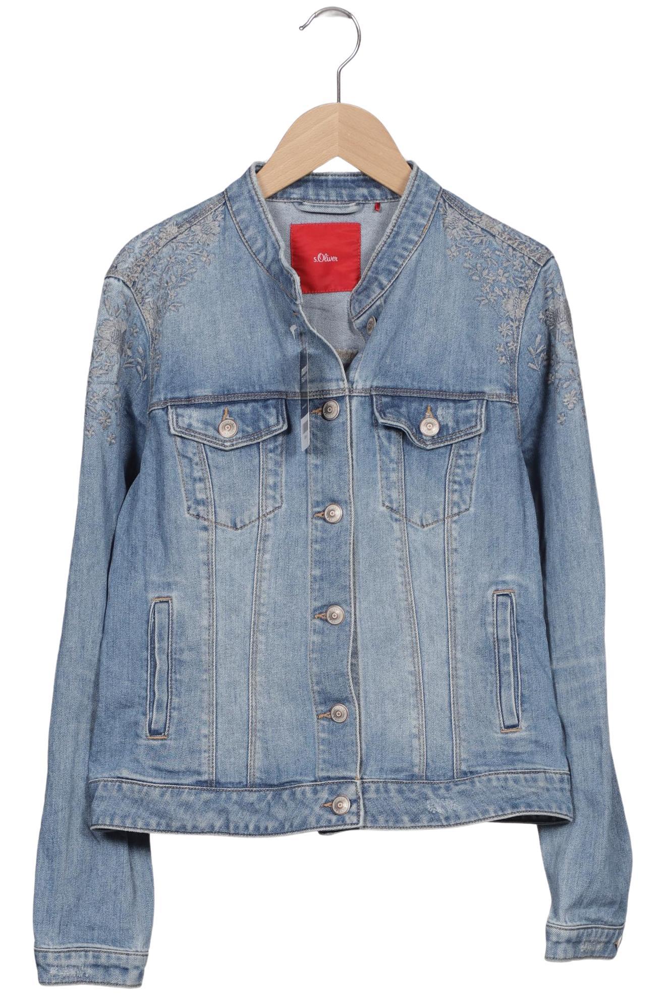 

s.Oliver Damen Jacke, hellblau, Gr. 36