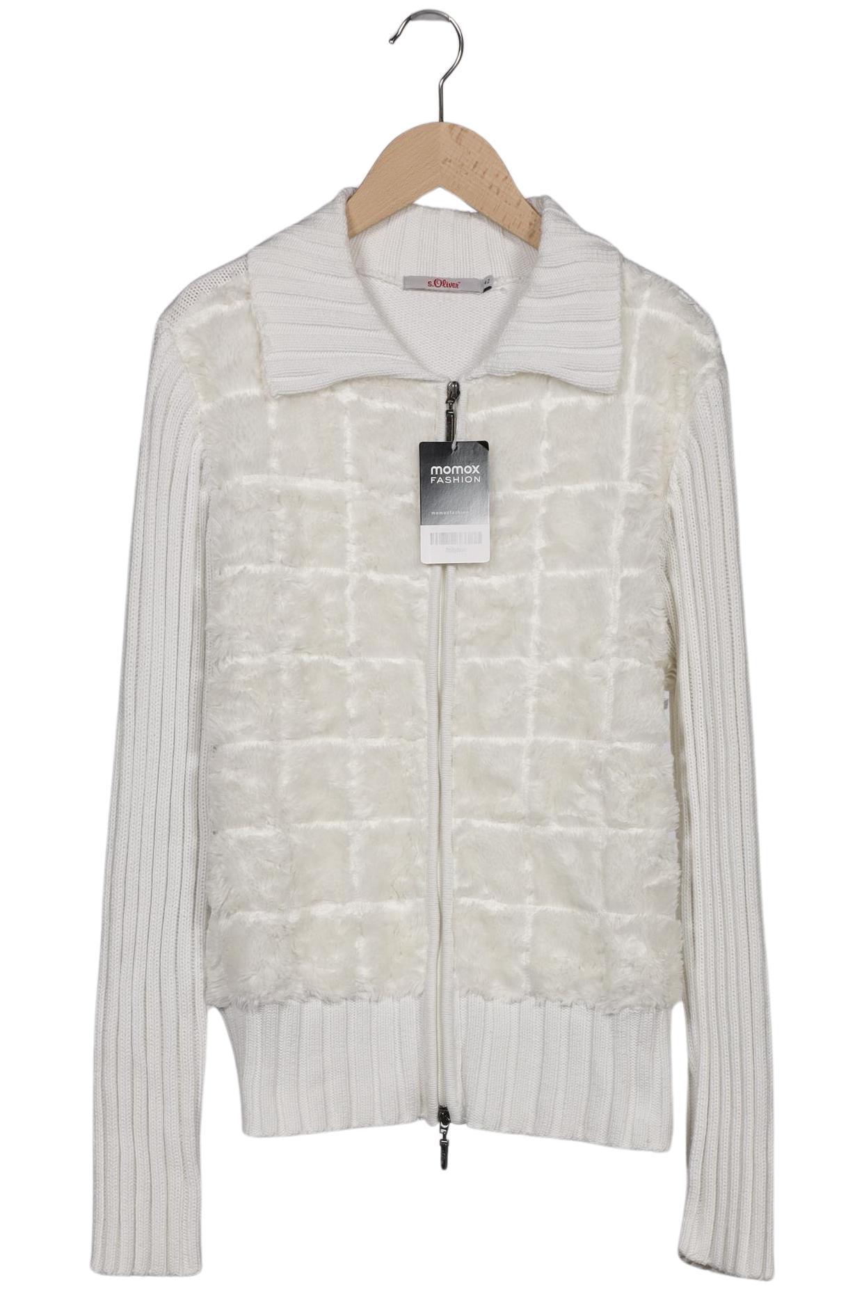 

s.Oliver Damen Strickjacke, cremeweiß, Gr. 42