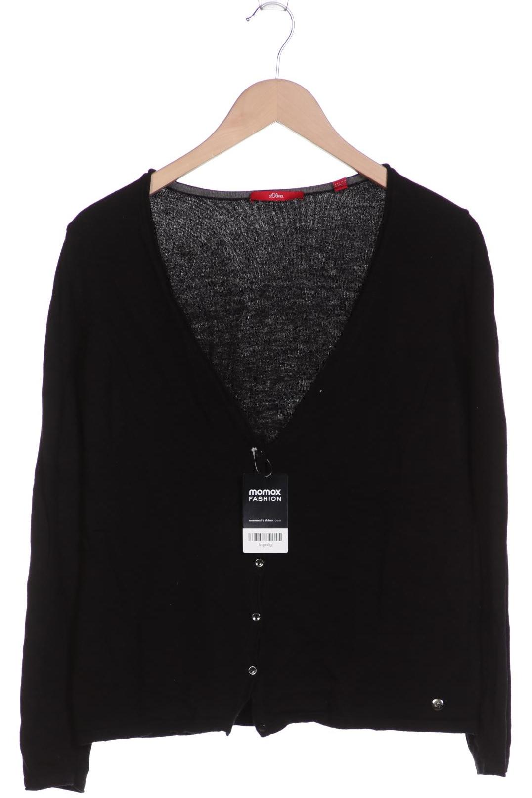 

s.Oliver Damen Strickjacke, schwarz