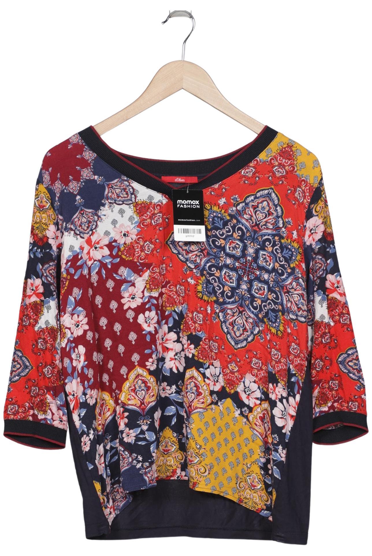 

s.Oliver Damen Langarmshirt, mehrfarbig, Gr. 40