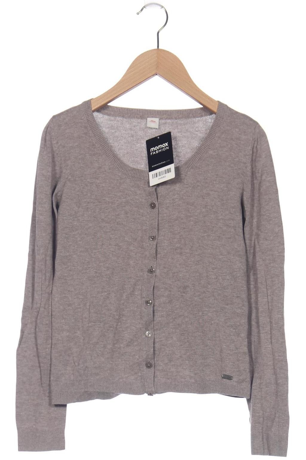 

s.Oliver Damen Strickjacke, grau, Gr. 34