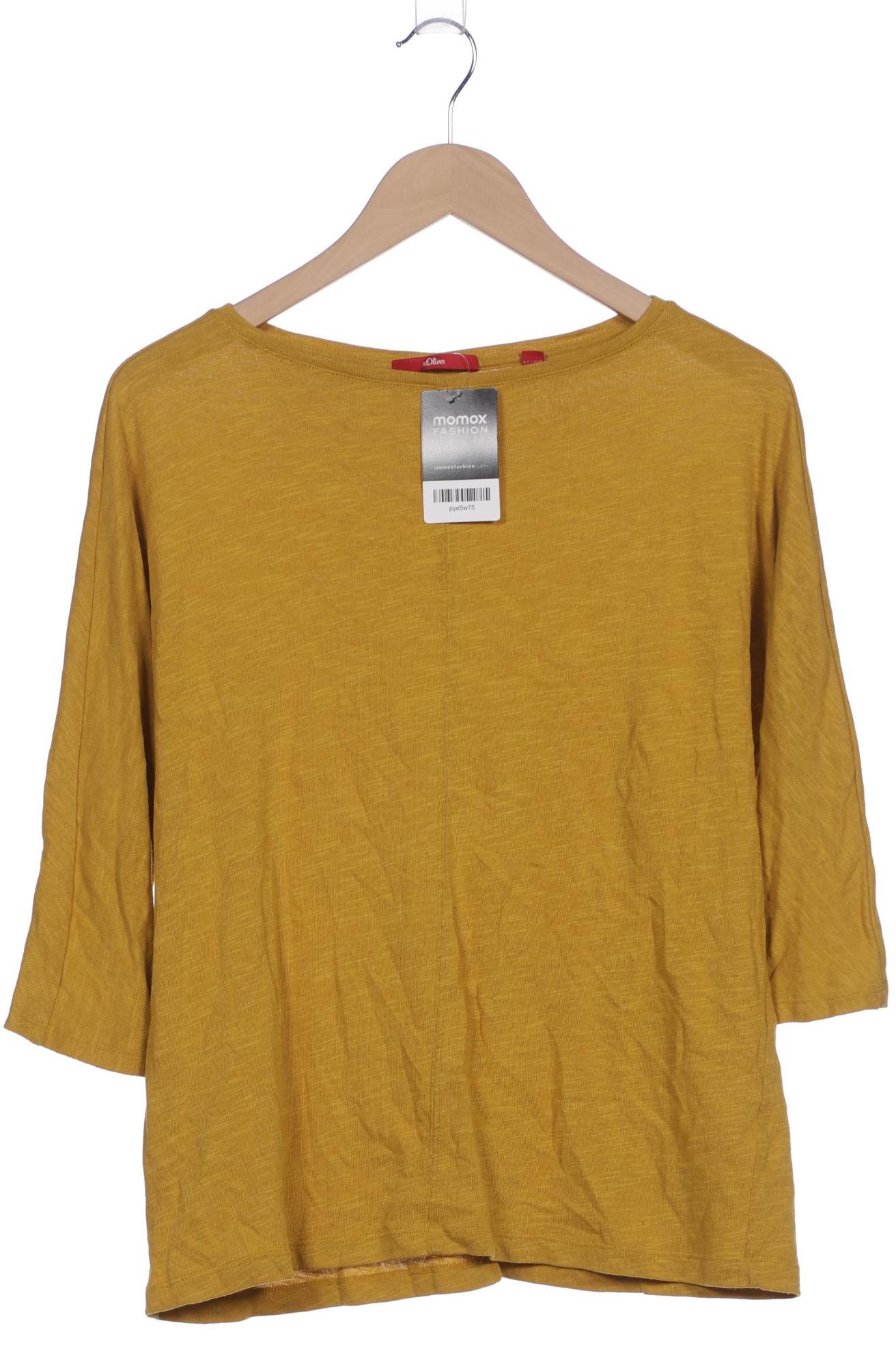 

s.Oliver Damen Langarmshirt, gelb, Gr. 40
