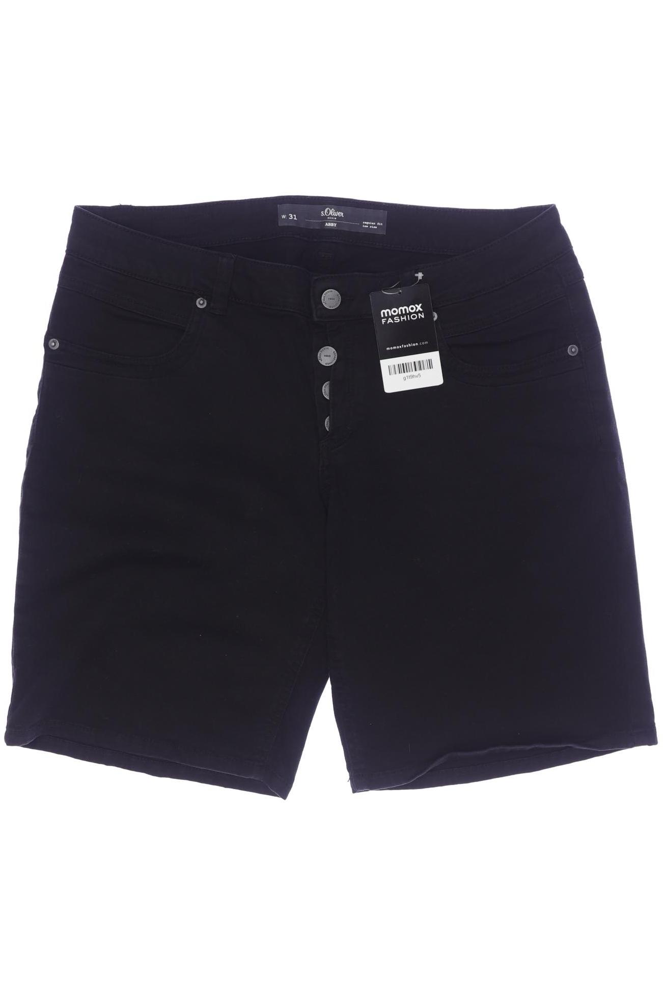 

s.Oliver Damen Shorts, schwarz, Gr. 31