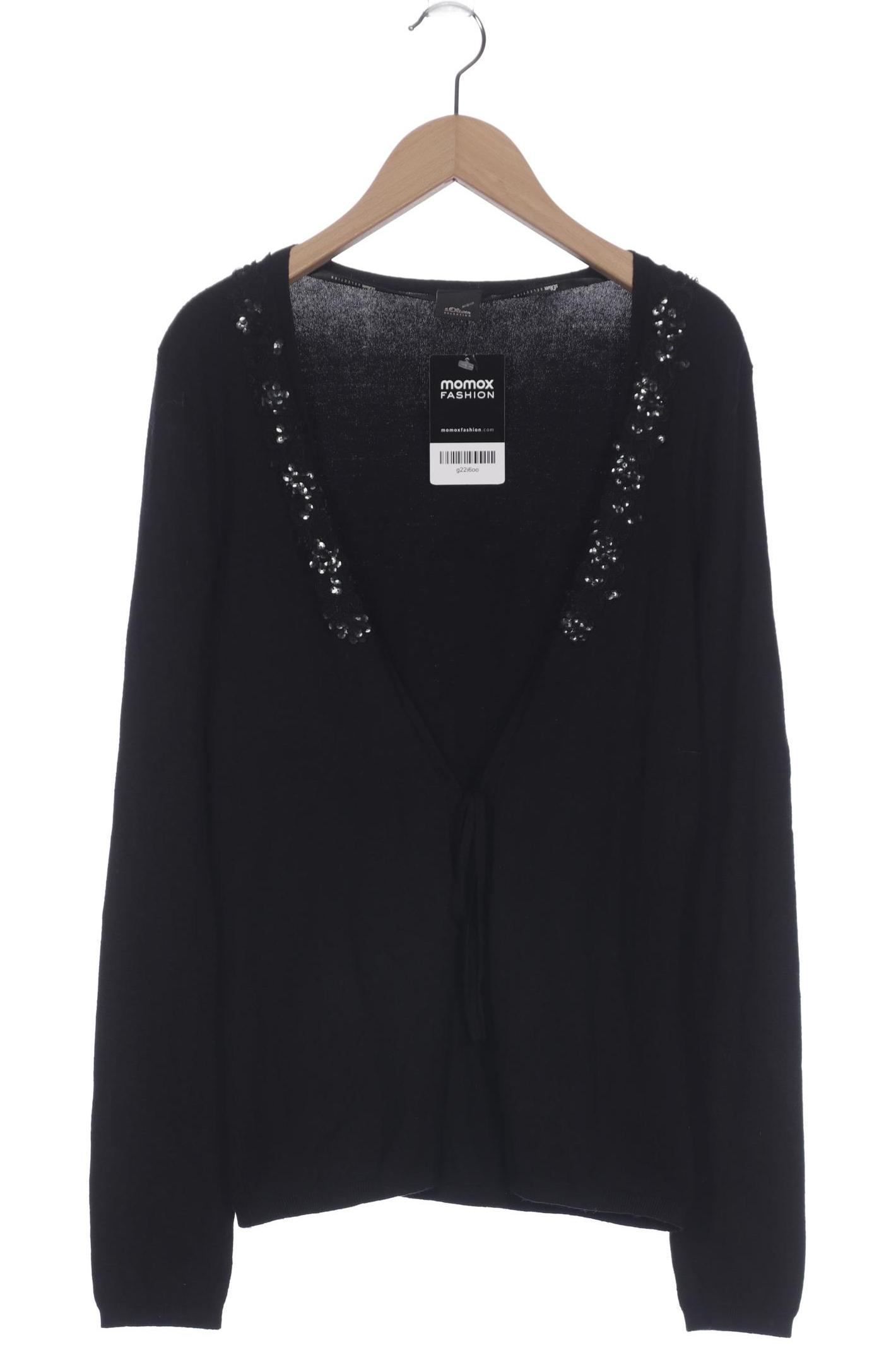 

s.Oliver Damen Strickjacke, schwarz, Gr. 36