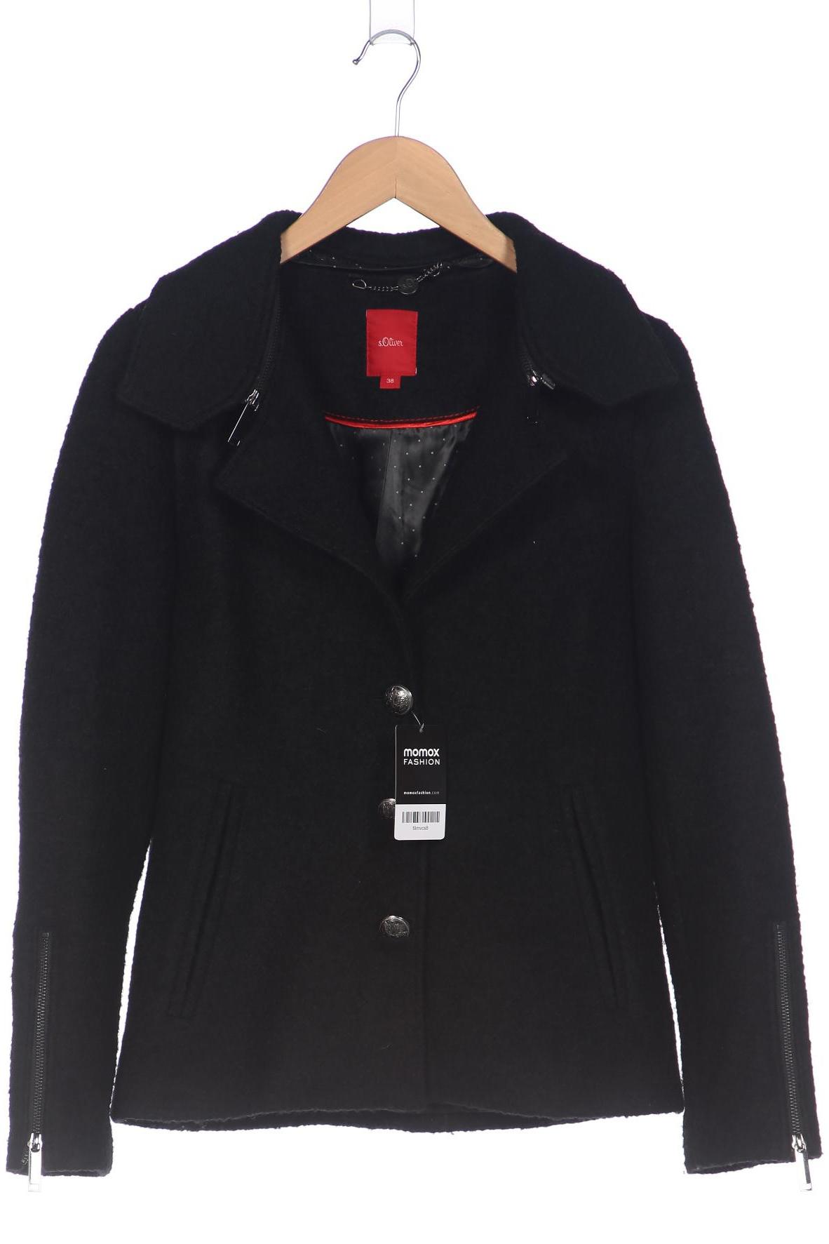

s.Oliver Damen Jacke, schwarz, Gr. 38
